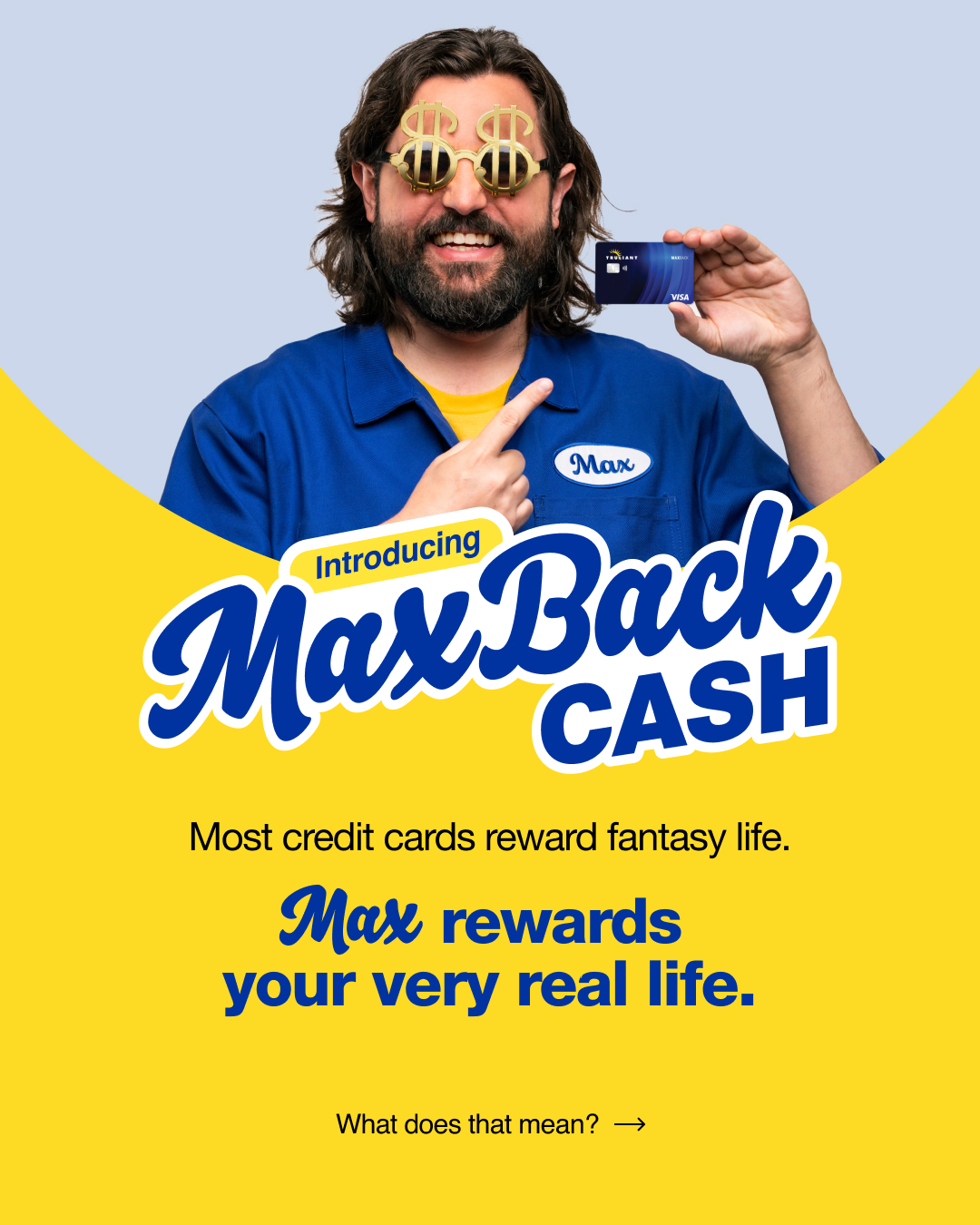 Truliant Federal Credit Union Facebook ad: Gas pump. Grocery cart.
