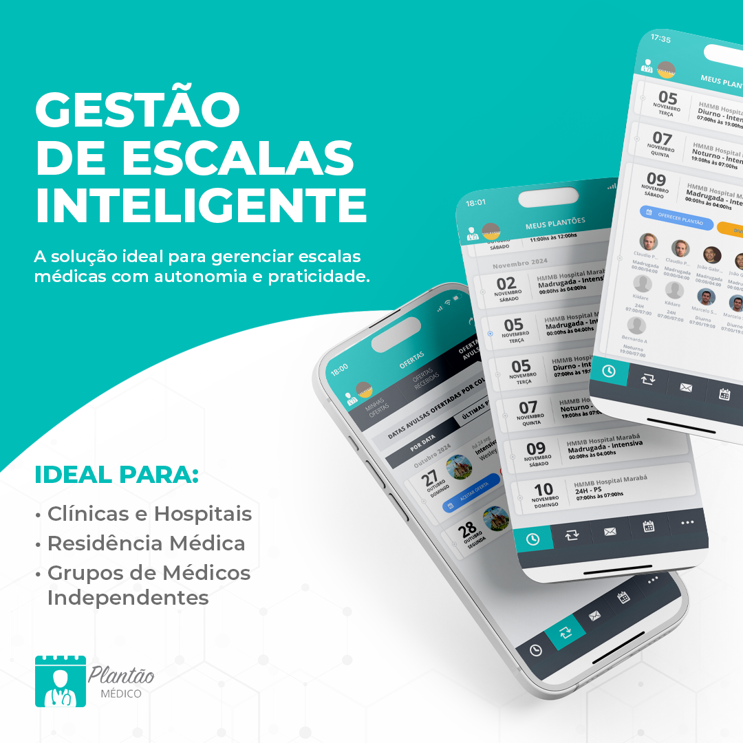Plantão Médico App Facebook ad from Nov 14, 2024