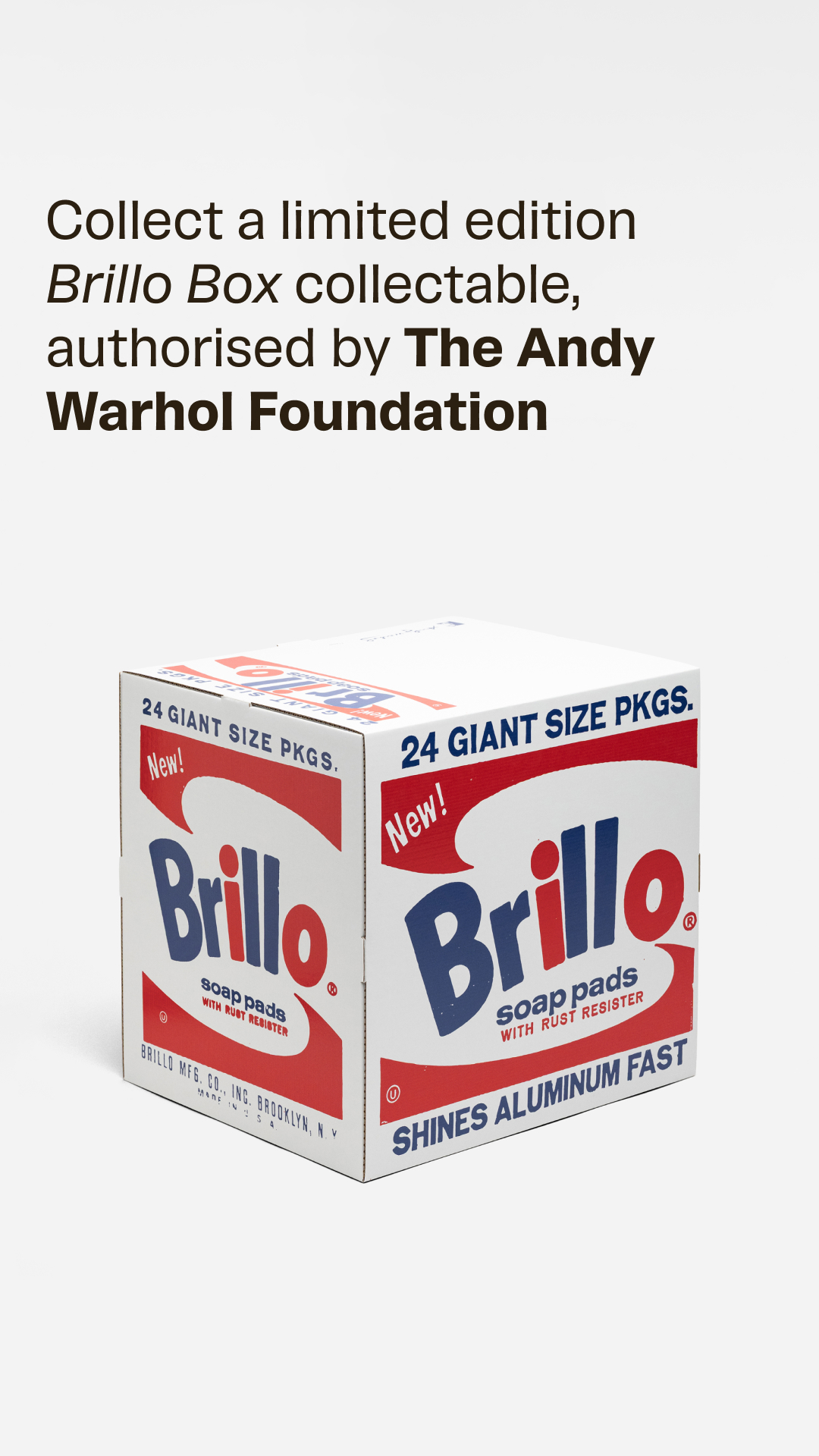 The Andy Warhol Foundation for the Visual Arts Facebook ad
