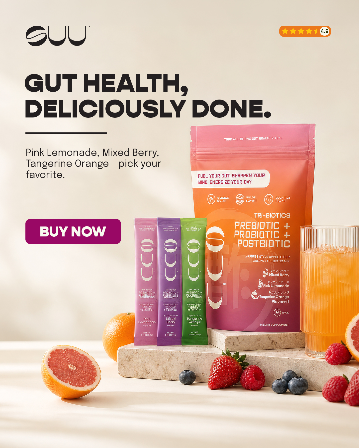 SUU Apple Cider Vinegar products Facebook ad