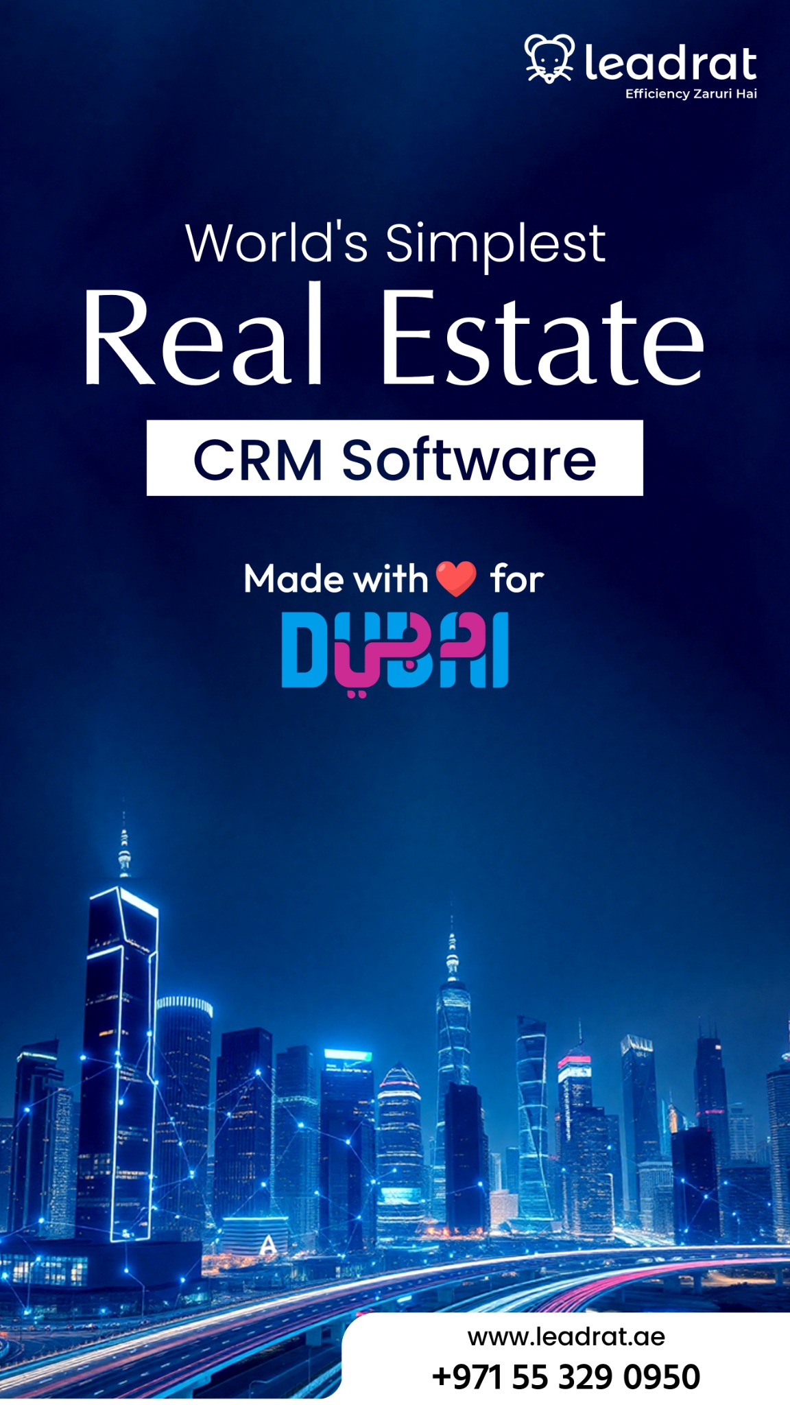 Leadrat CRM - Dubai - India Facebook ad