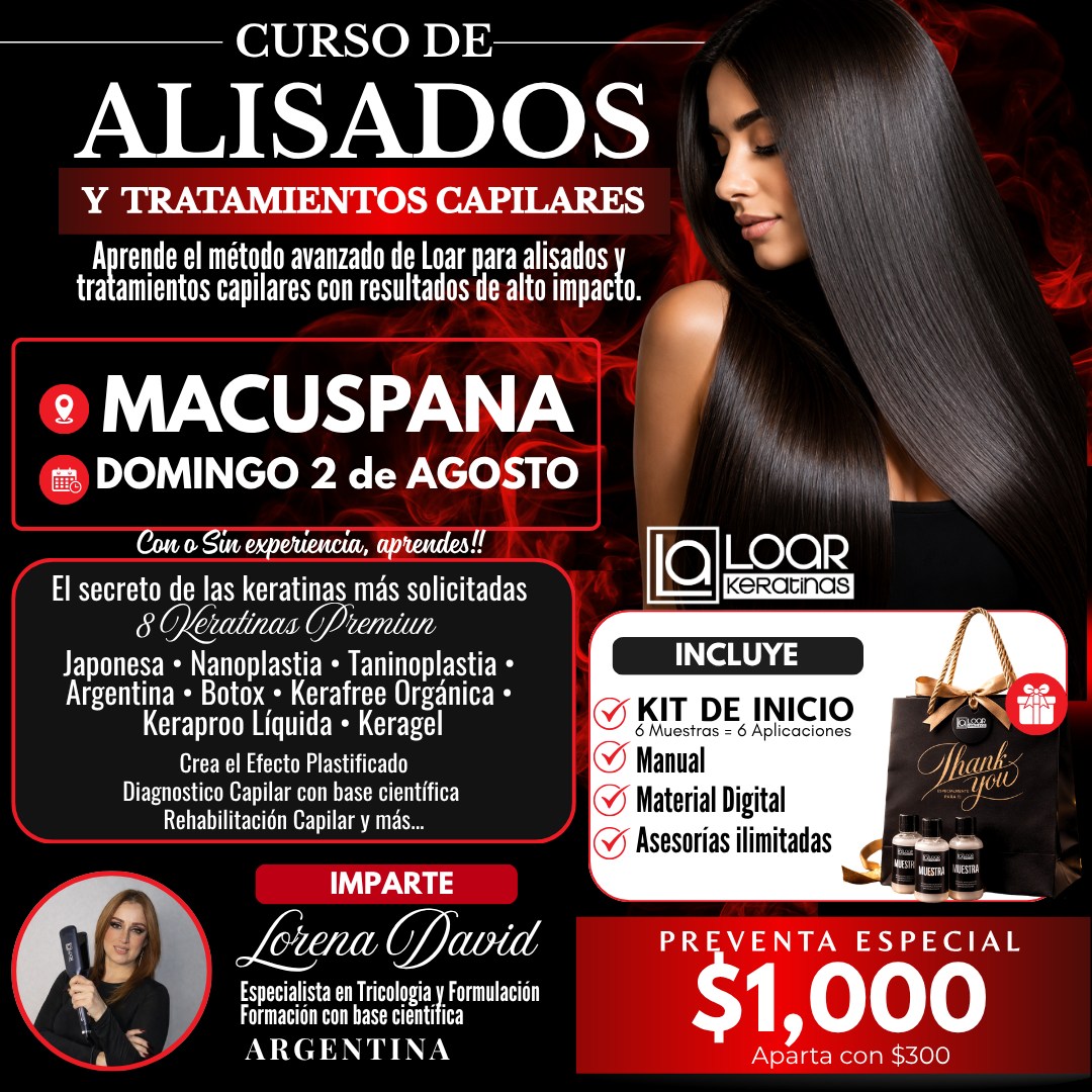 Loar Keratinas Facebook ad: MACUSPANA*** Regresamos a tu ciudad!