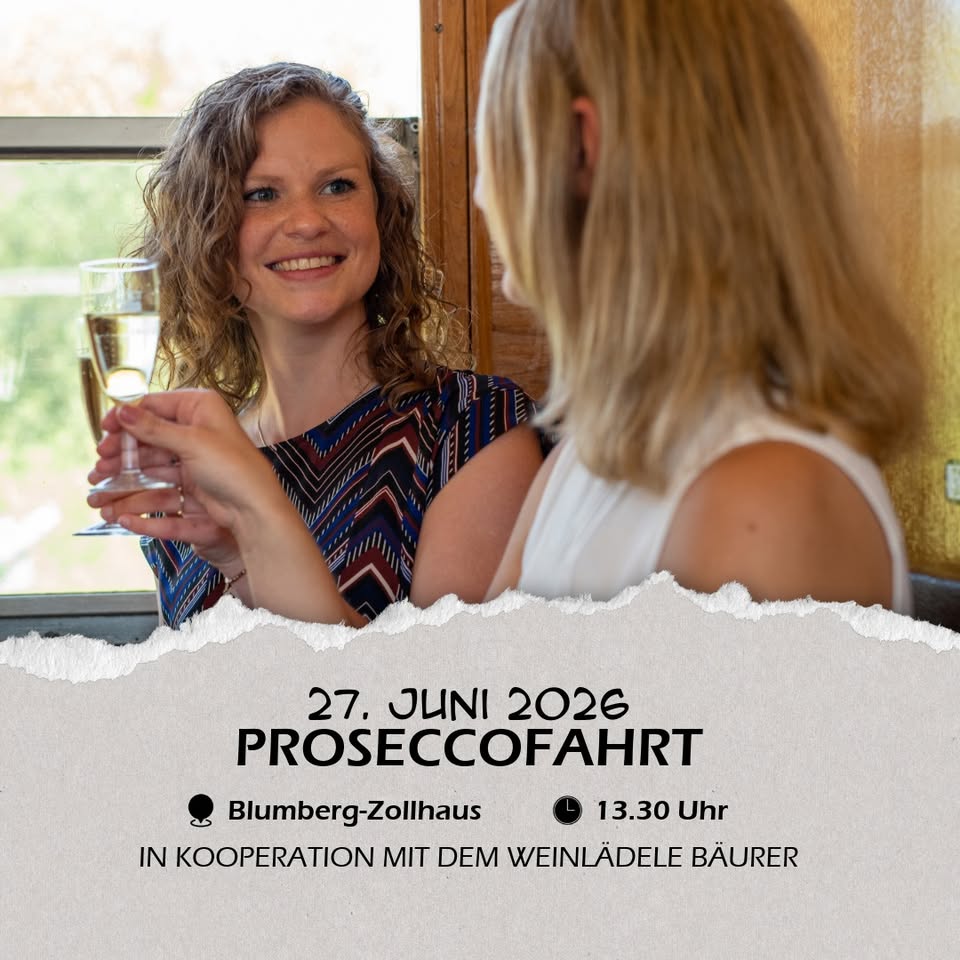 Sauschwänzlebahn Facebook ad: Proseccofahrt