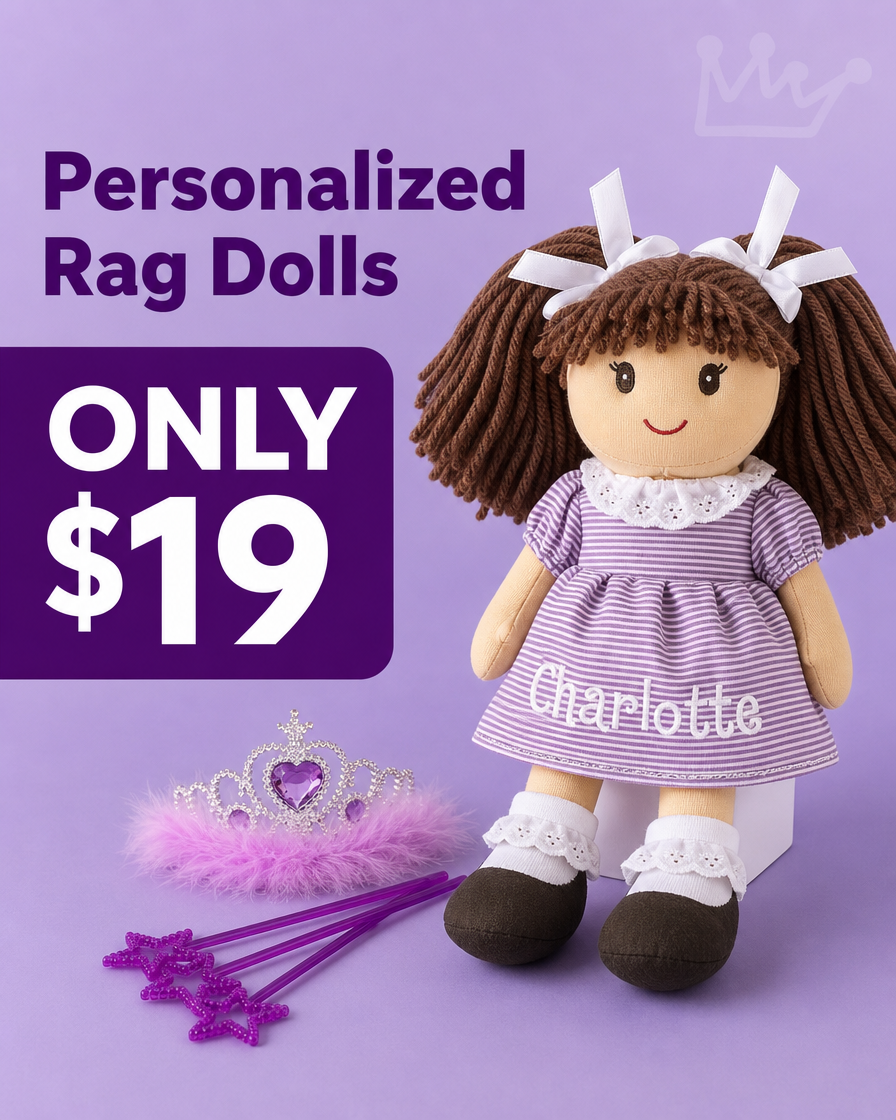 Personal Creations Facebook ad: Custom Rag Doll Keepsake