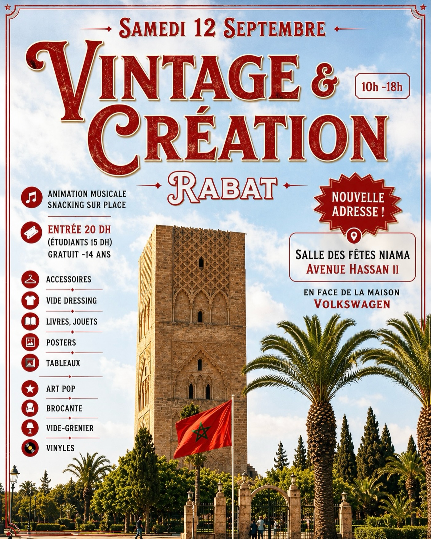 Vintage et créations Facebook ad: Le plus grand rendez-vous « vintage & création…