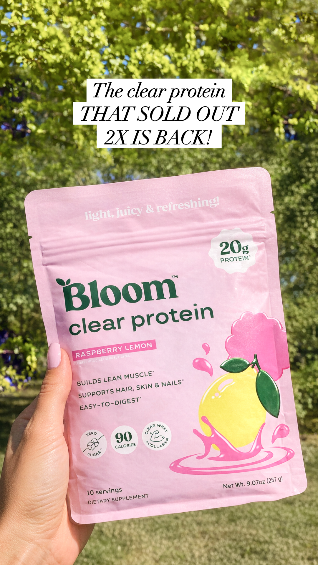 Bloom Nutrition Facebook ad