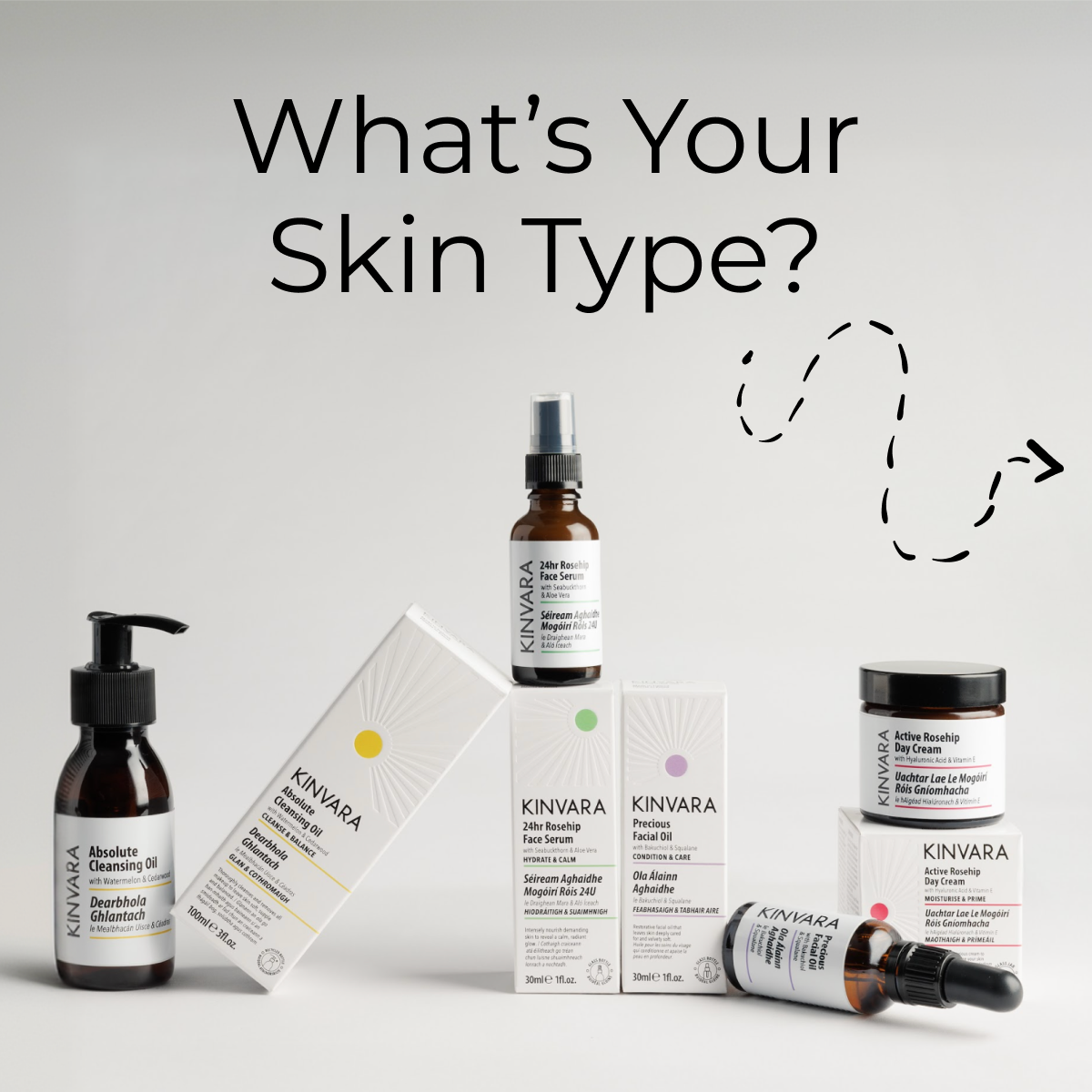 Kinvara Skincare Facebook ad: Not all skin is the same, and your…