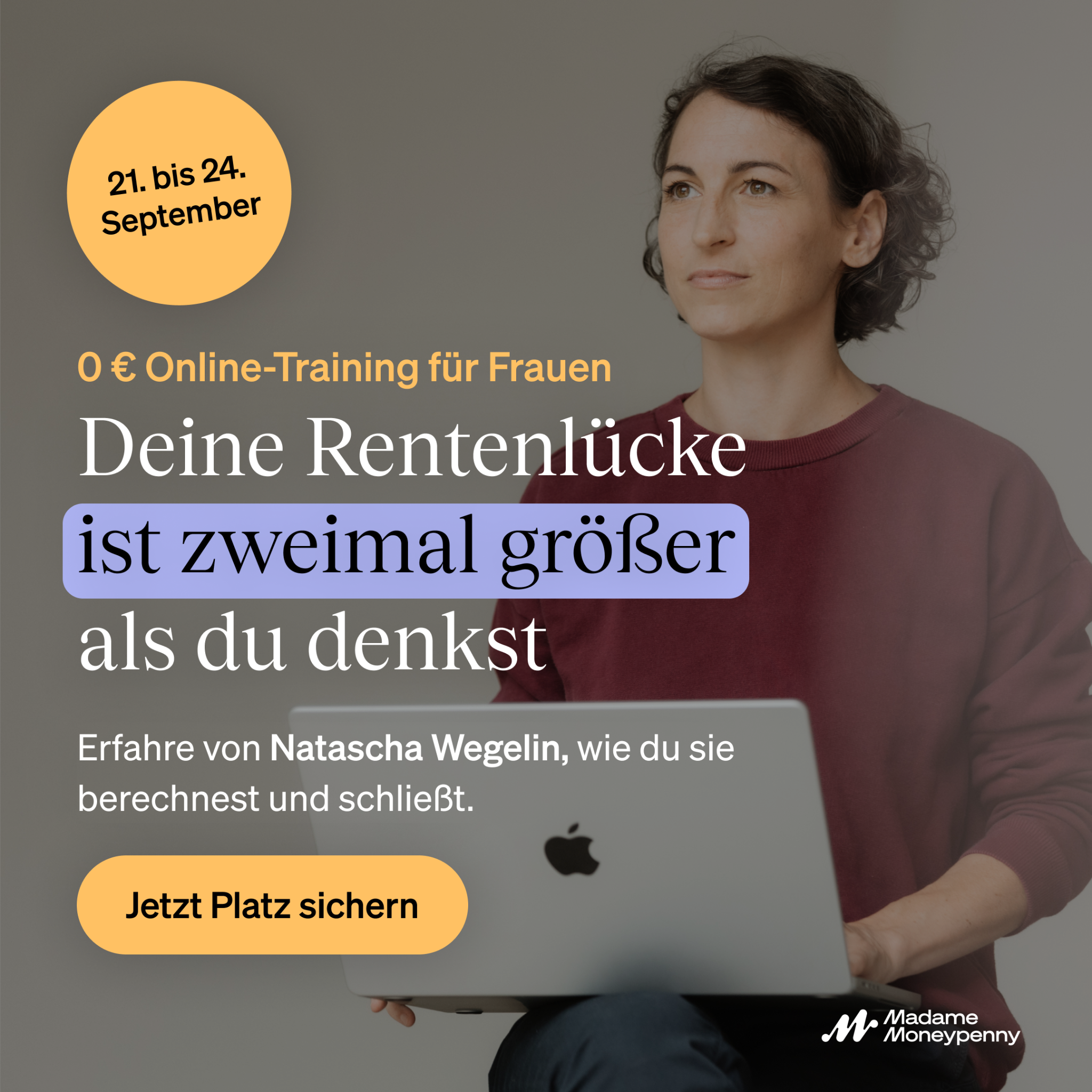 Madame Moneypenny Facebook ad
