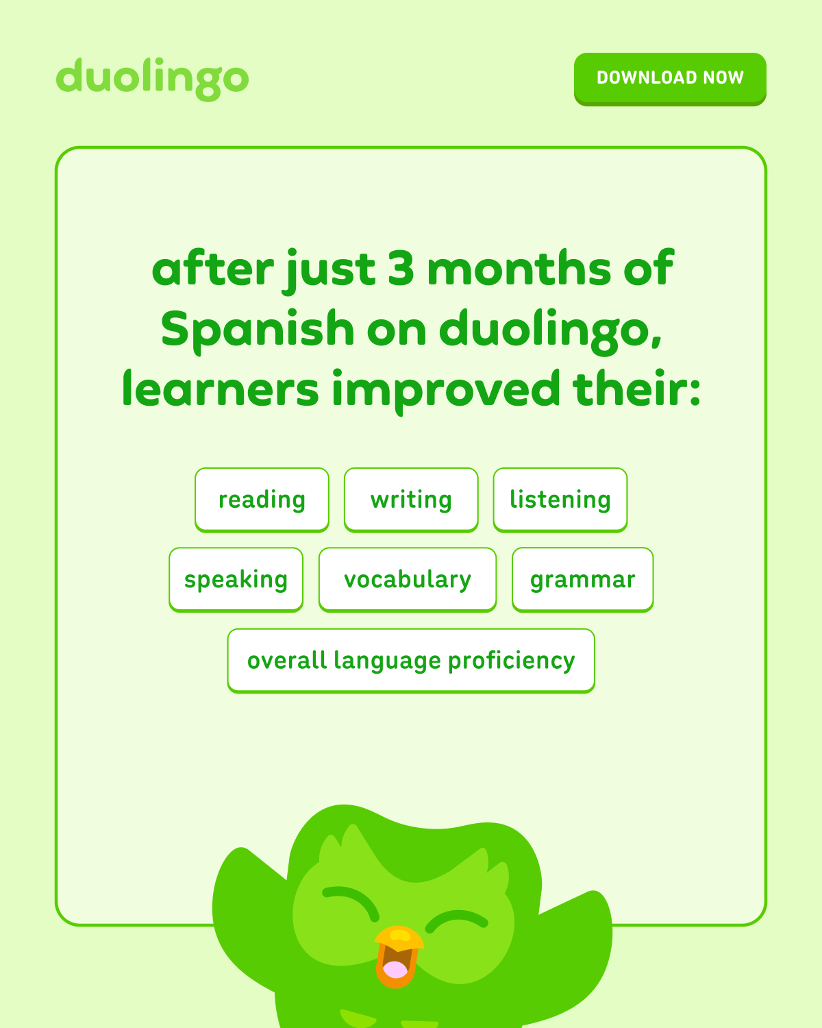 Duolingo Facebook ad