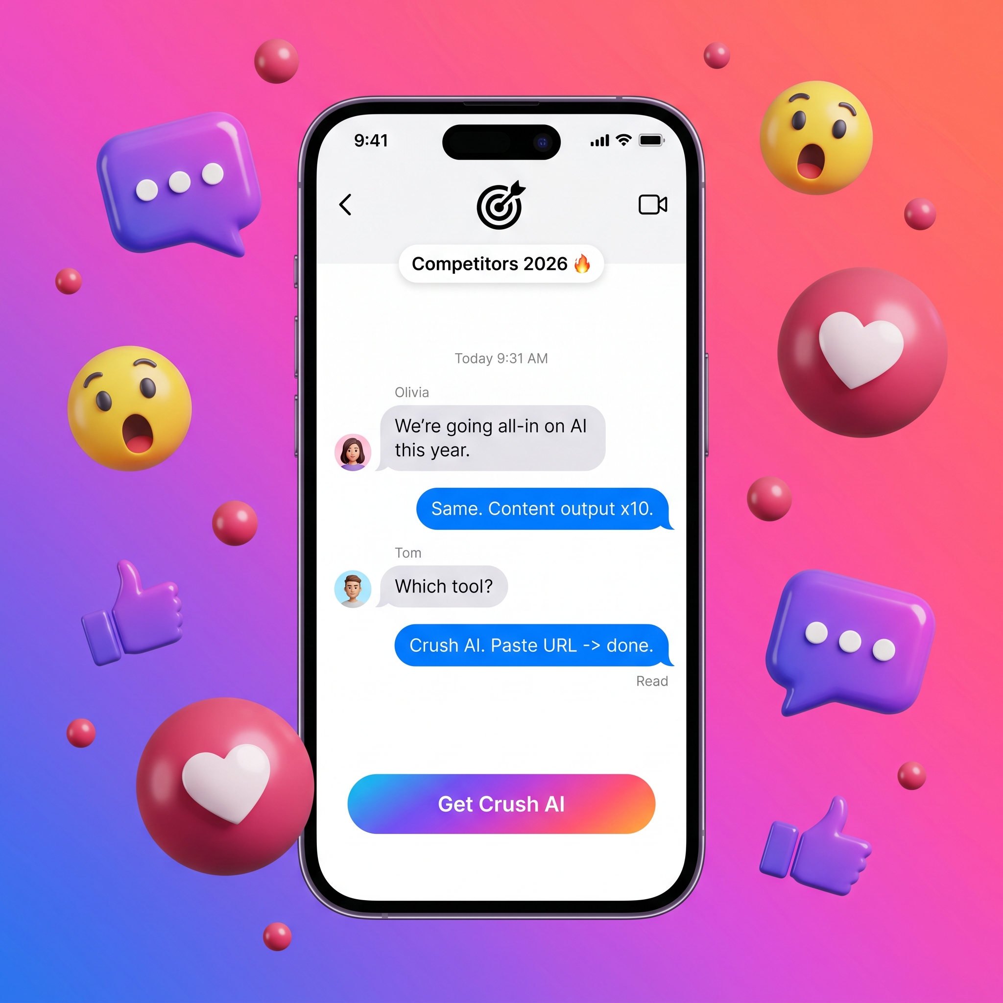 trycrush.ai Facebook ad