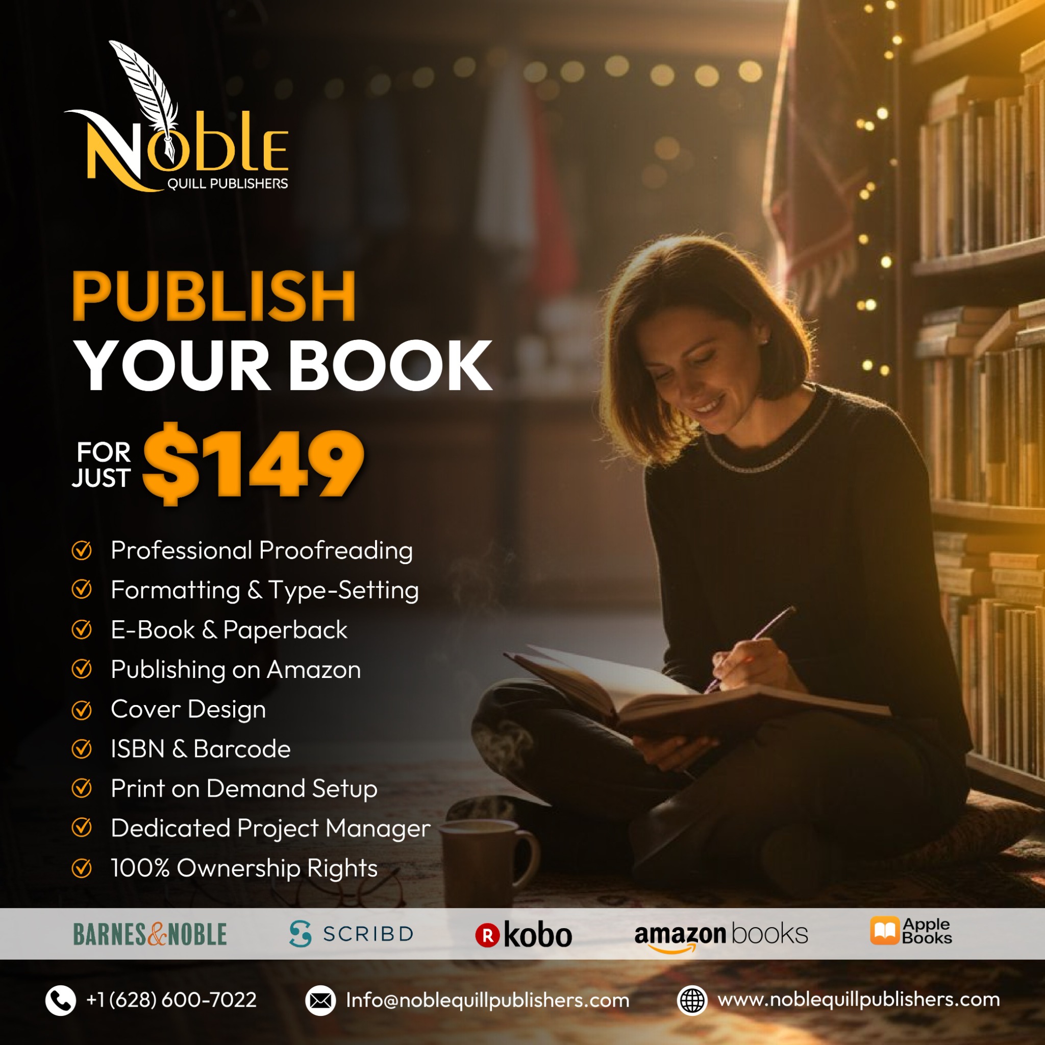 Noble Quill Publishers Facebook ad