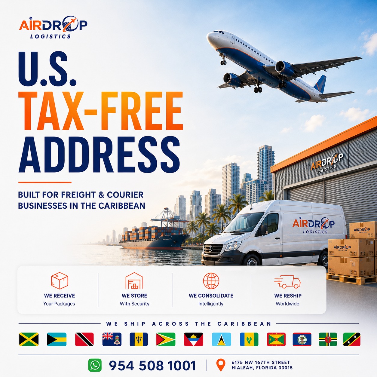 AirDrop Logistics Facebook ad