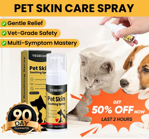 Britainuk.3 Facebook ad: Pet Skin Treatment Spray