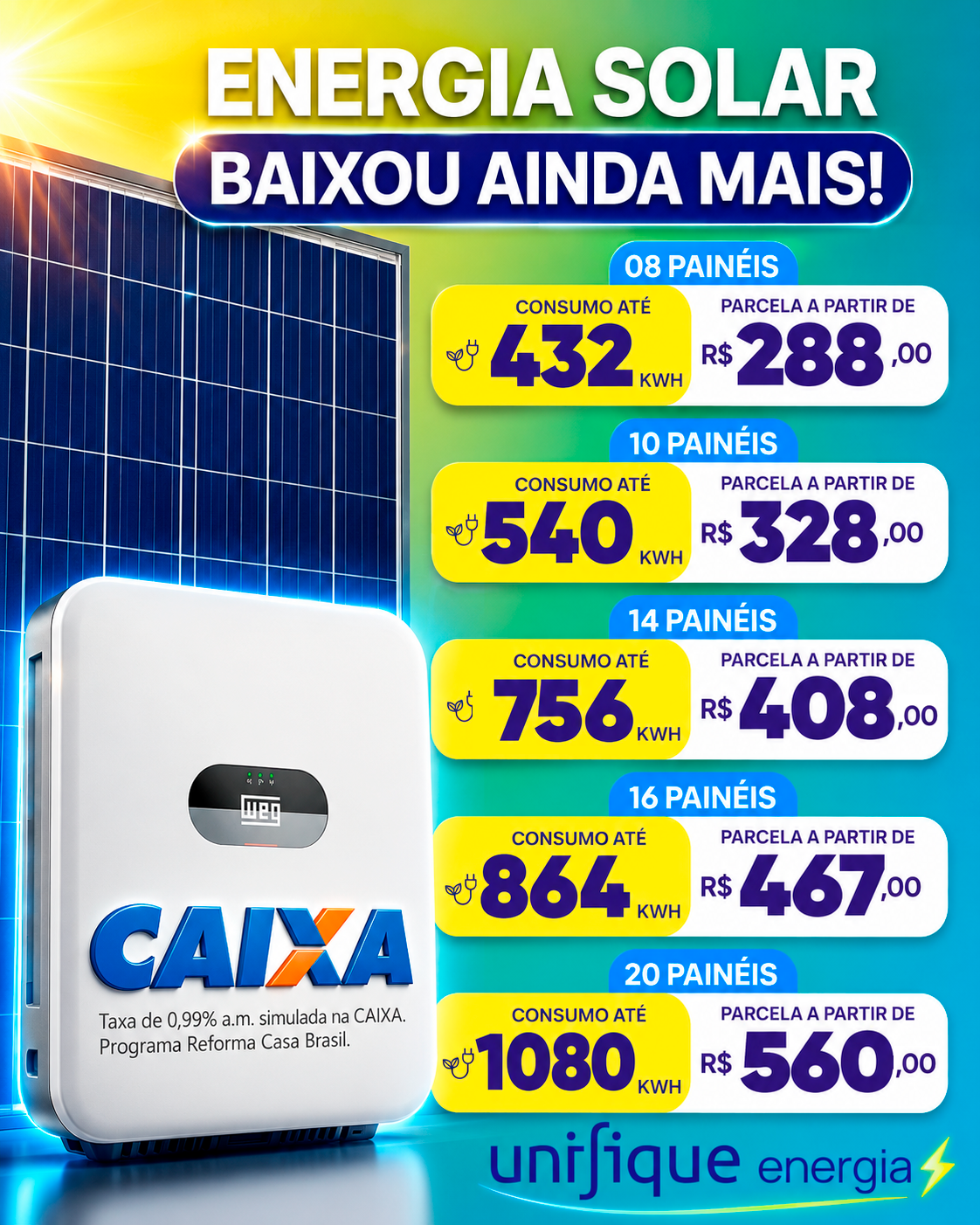Unifique Energia Facebook ad
