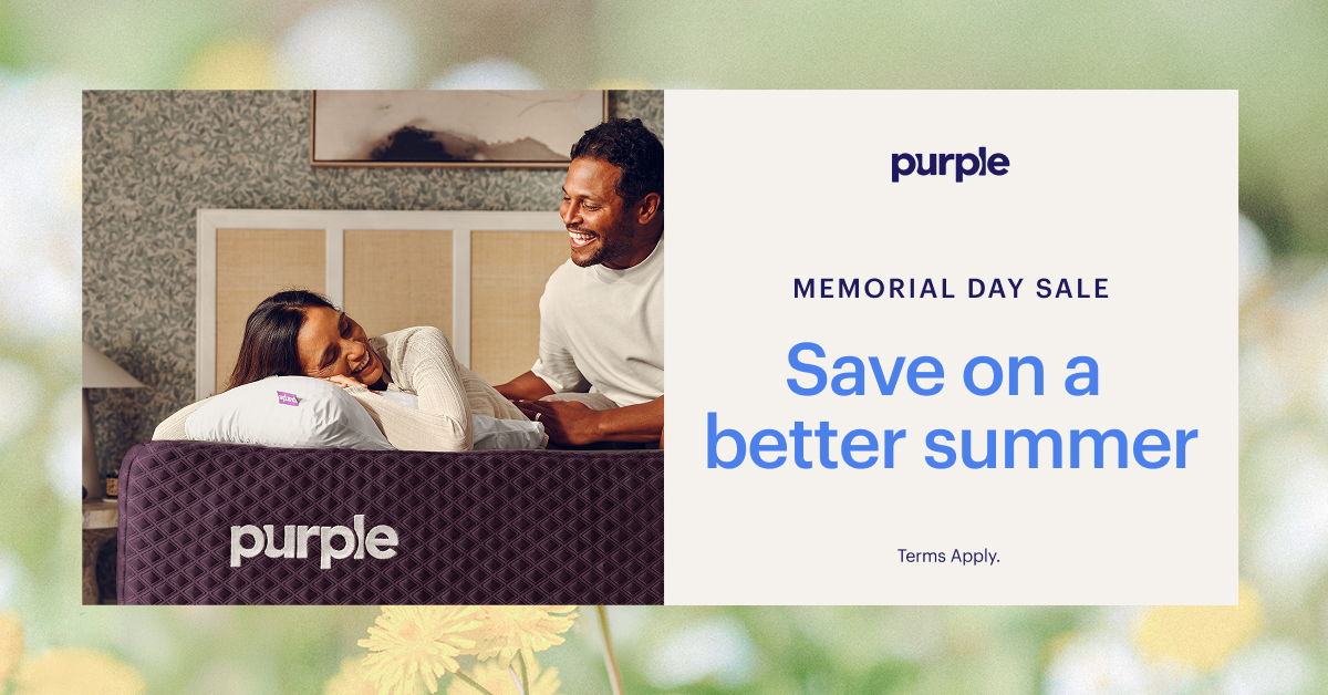 Purple Facebook ad