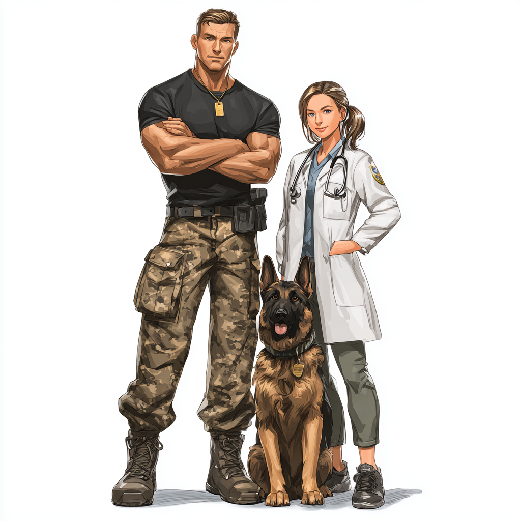 Maggie Blume Facebook ad: Grumpy Hero + Sunshine Vet =