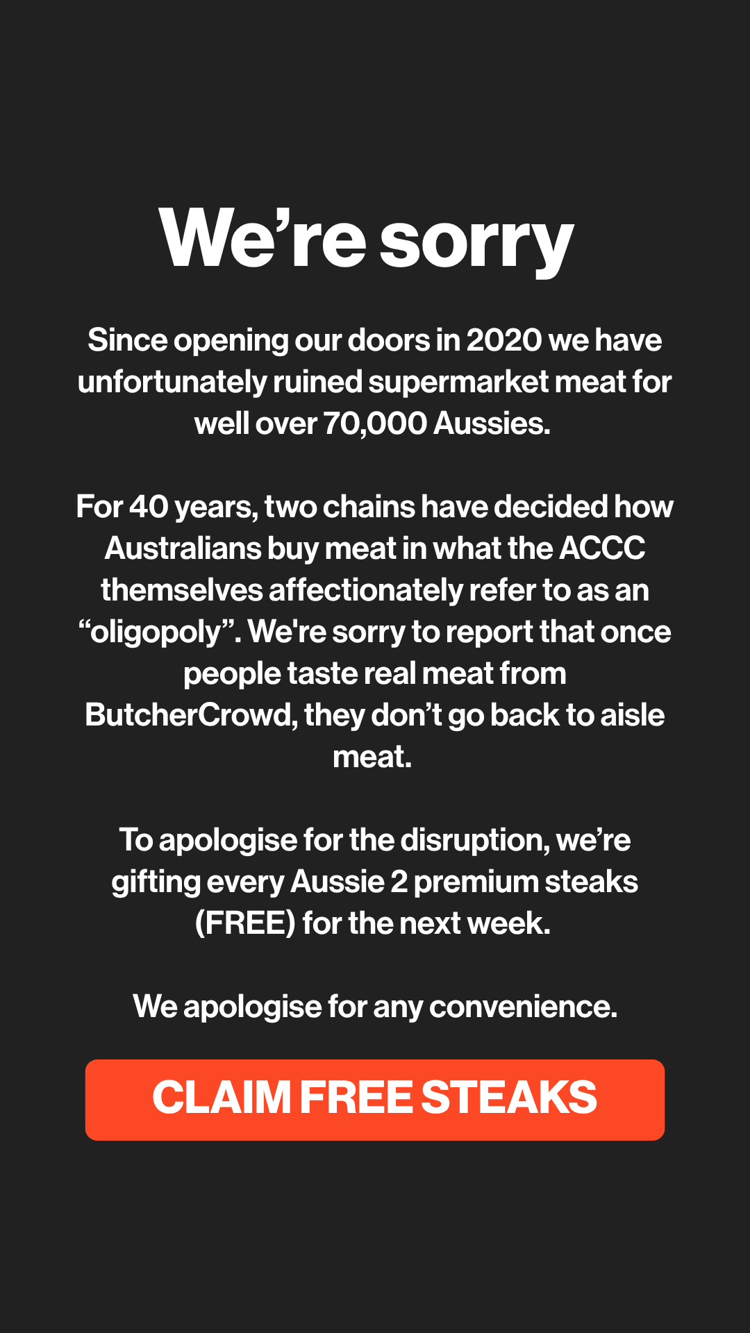 ButcherCrowd Facebook ad
