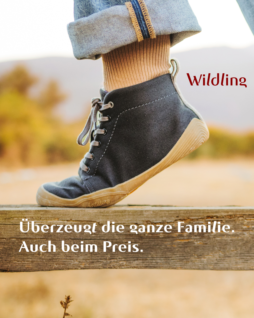 Wildling Shoes Facebook ad: Maximaler Komfort für Herbst & Winter