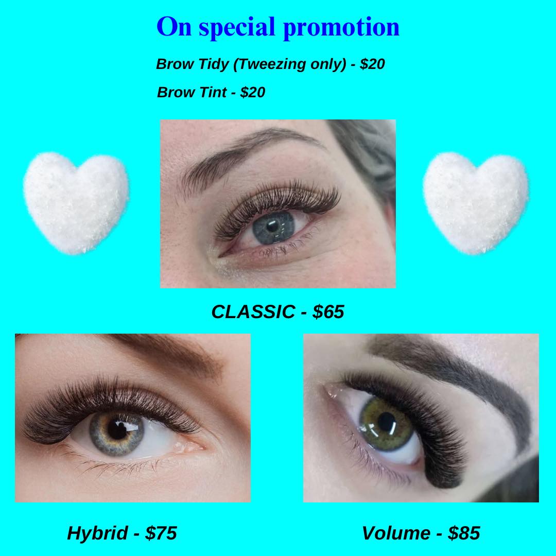 Lashes By Ha Facebook ad: Chat on Messenger