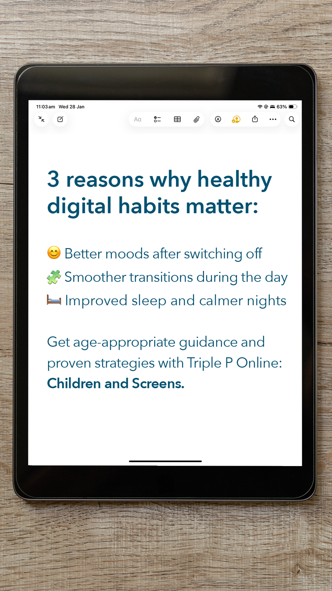 Triple P - Positive Parenting Program Facebook ad
