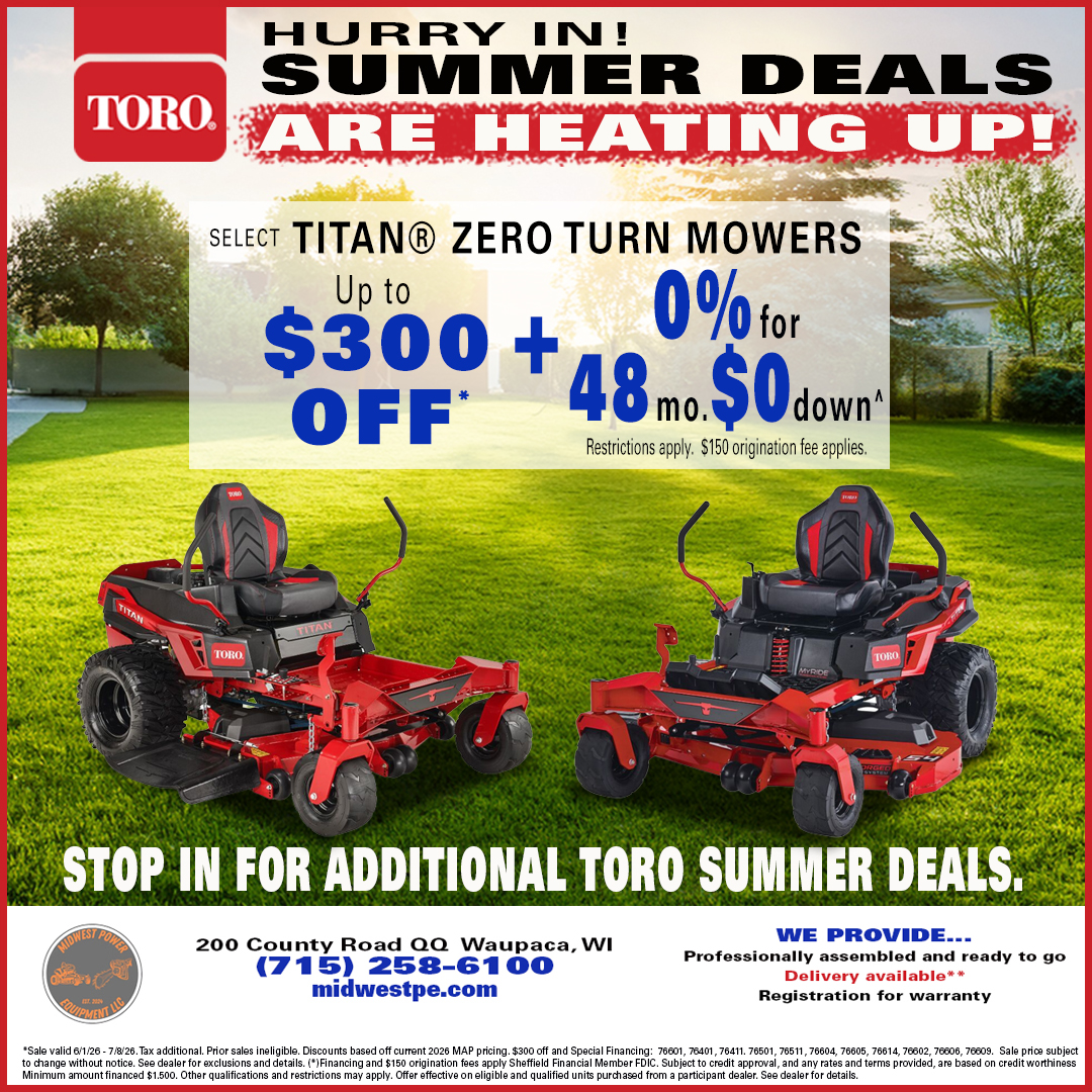 Midwest Power Equipment LLC Facebook ad from May 31, 2026