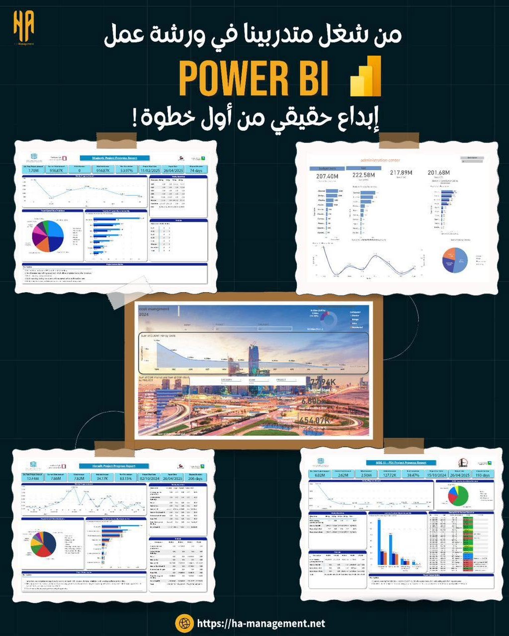 HA Management & Training Facebook ad: ابداع في كورس ال Power BI للمهندسين