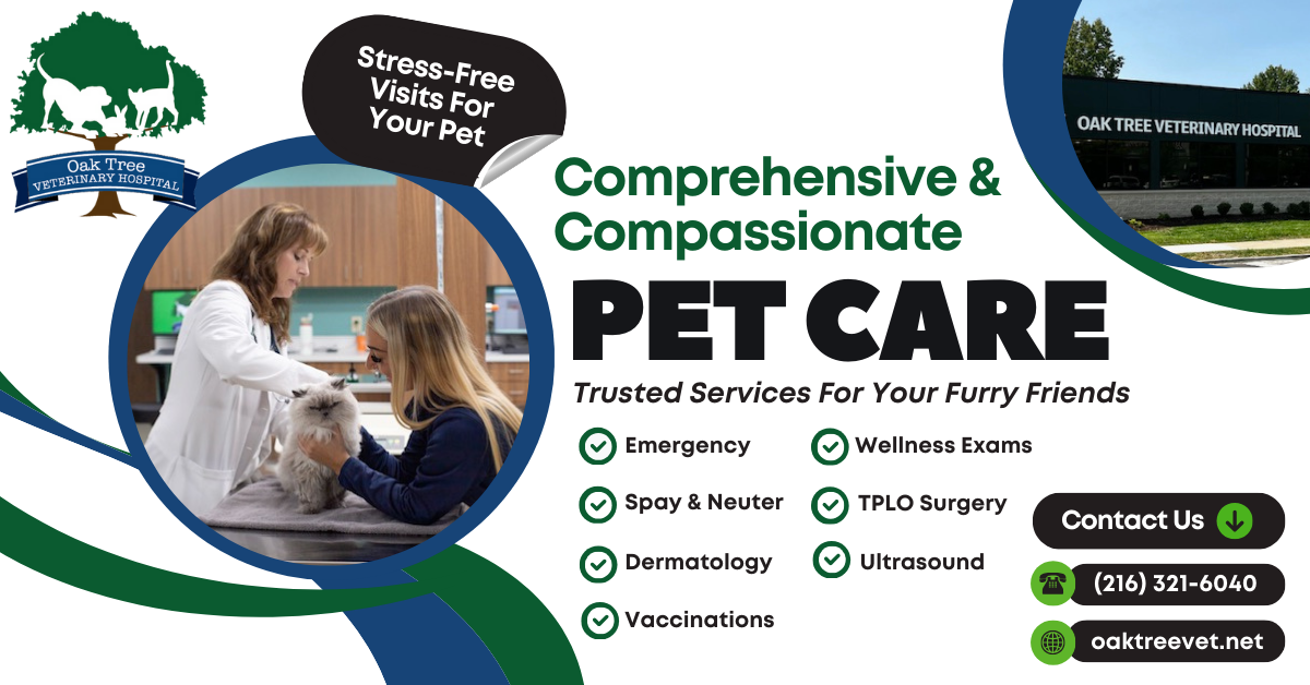 The Original Oak Tree Vet Hospital Facebook ad from Mar 12, 2026