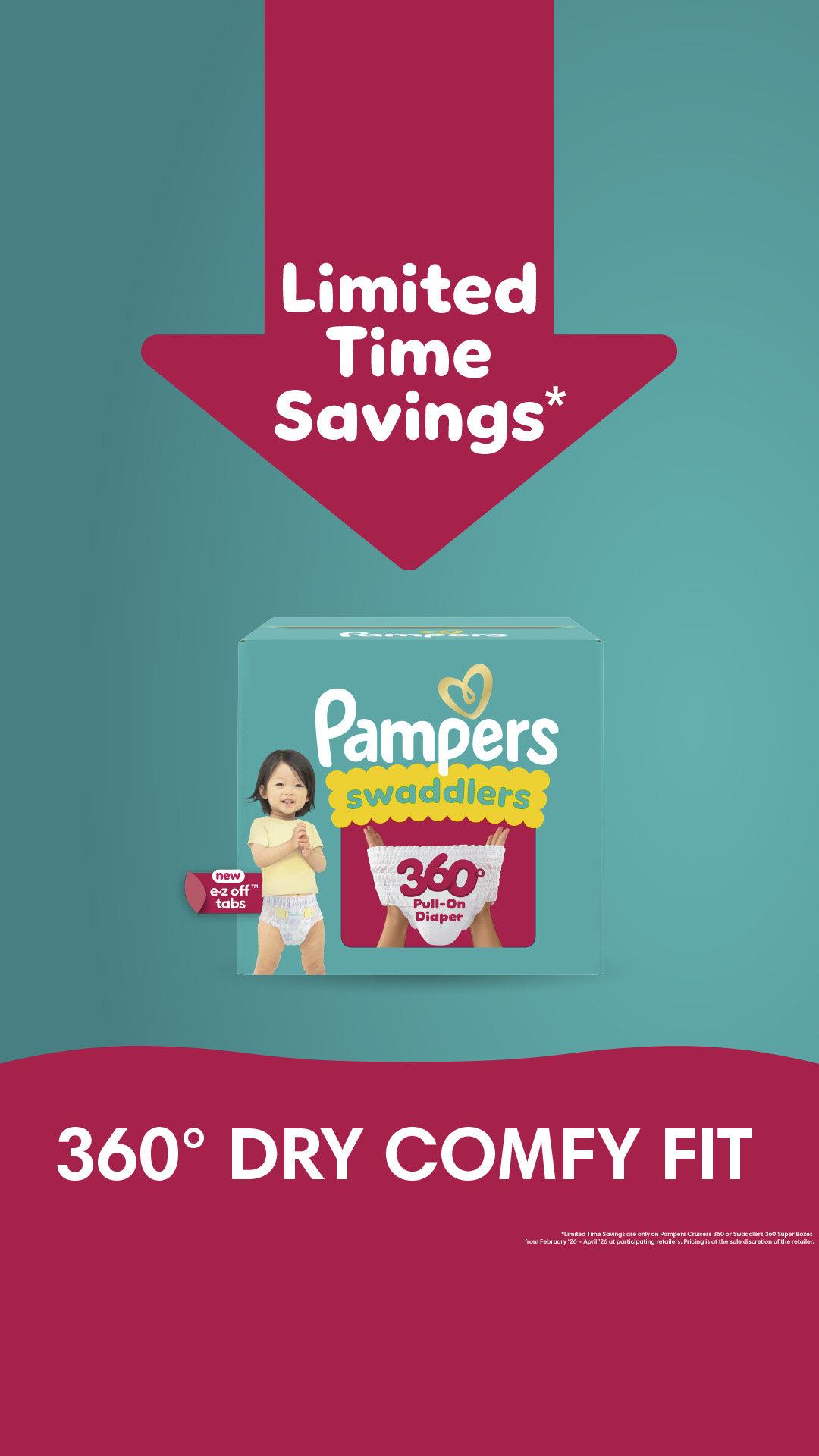 Pampers Facebook ad from Feb 3, 2026