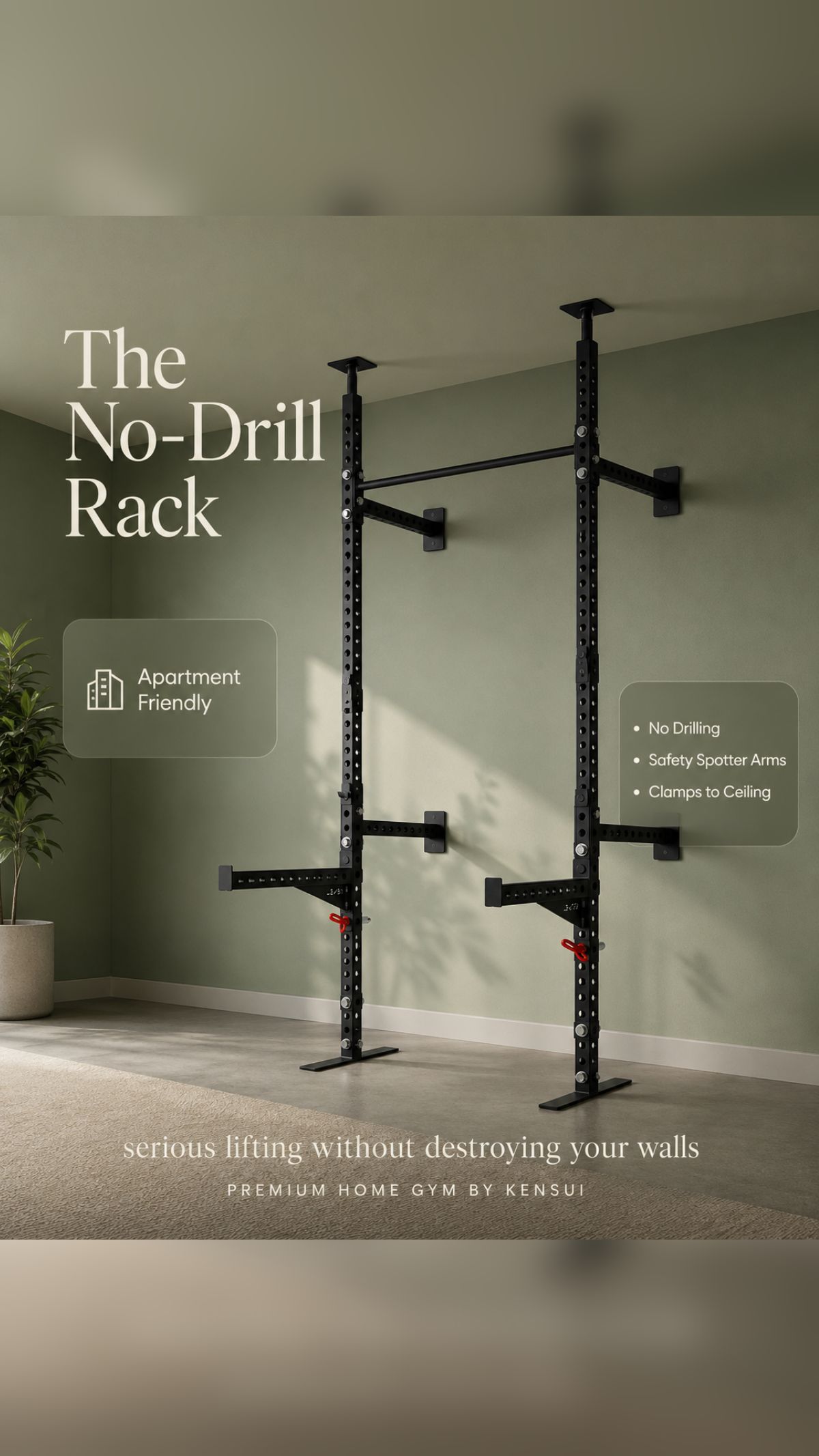 Kensui Facebook ad: Height Adjustable, No Tools