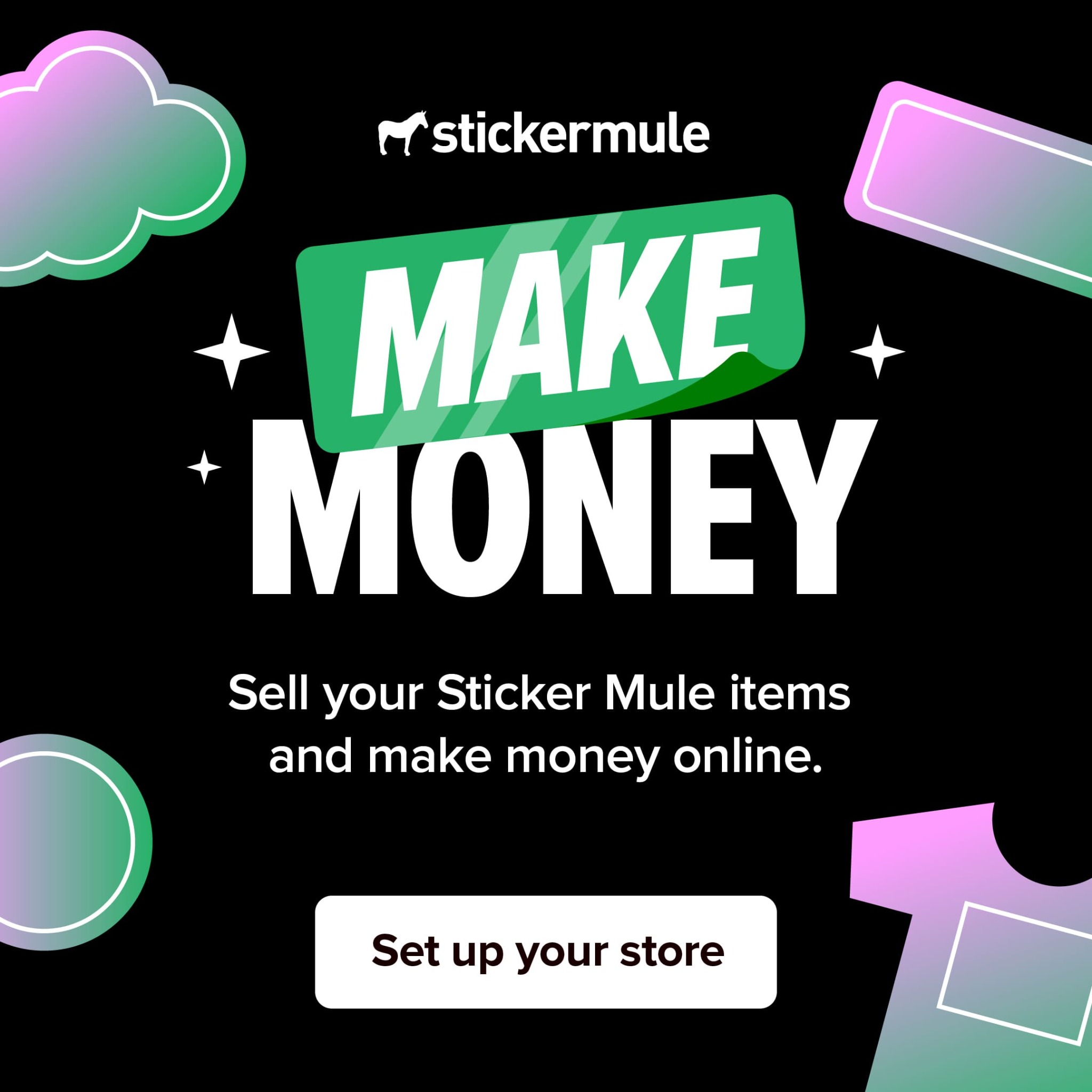 Sticker Mule Facebook ad