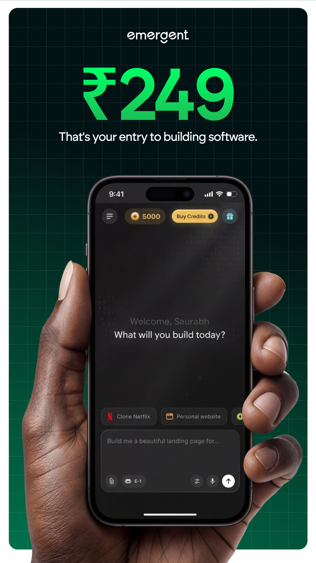 Emergent Labs Facebook ad
