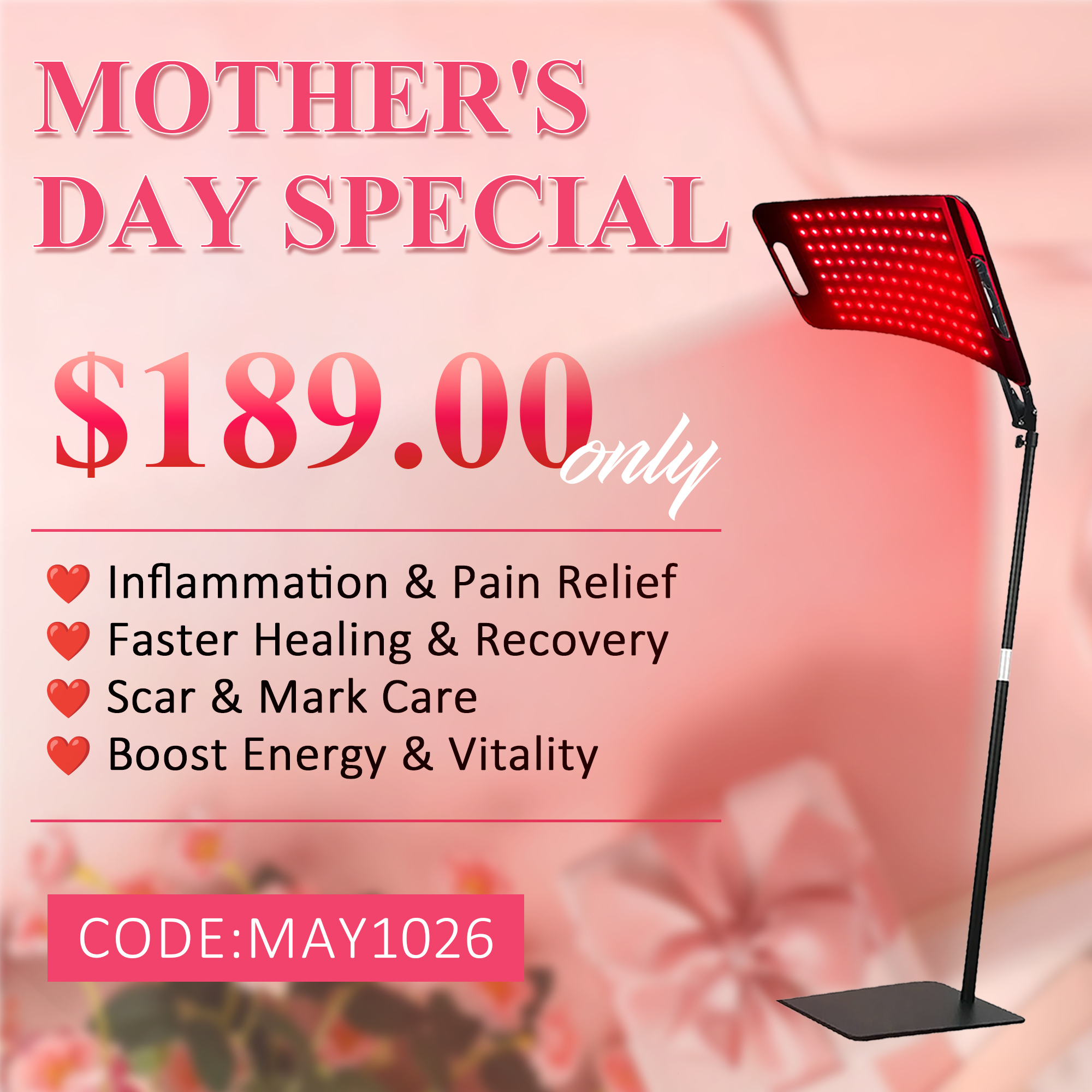 Swirise Global Facebook ad: The First TRULY Flexible Red Light Device (Save $270)