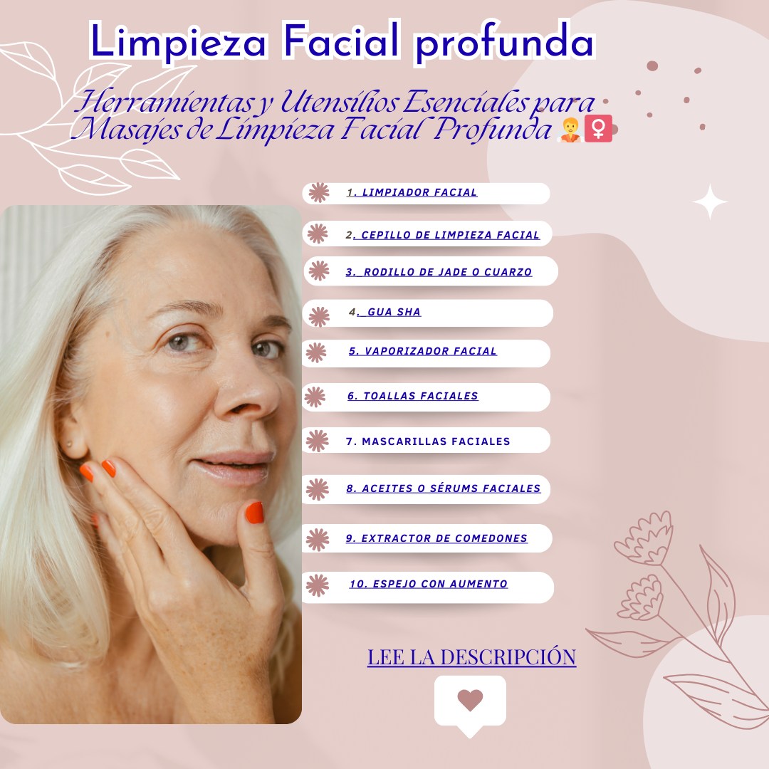 Esencia Femenina Facebook ad: Herramientas y utensilios utilizados en la Limpieza Facial…