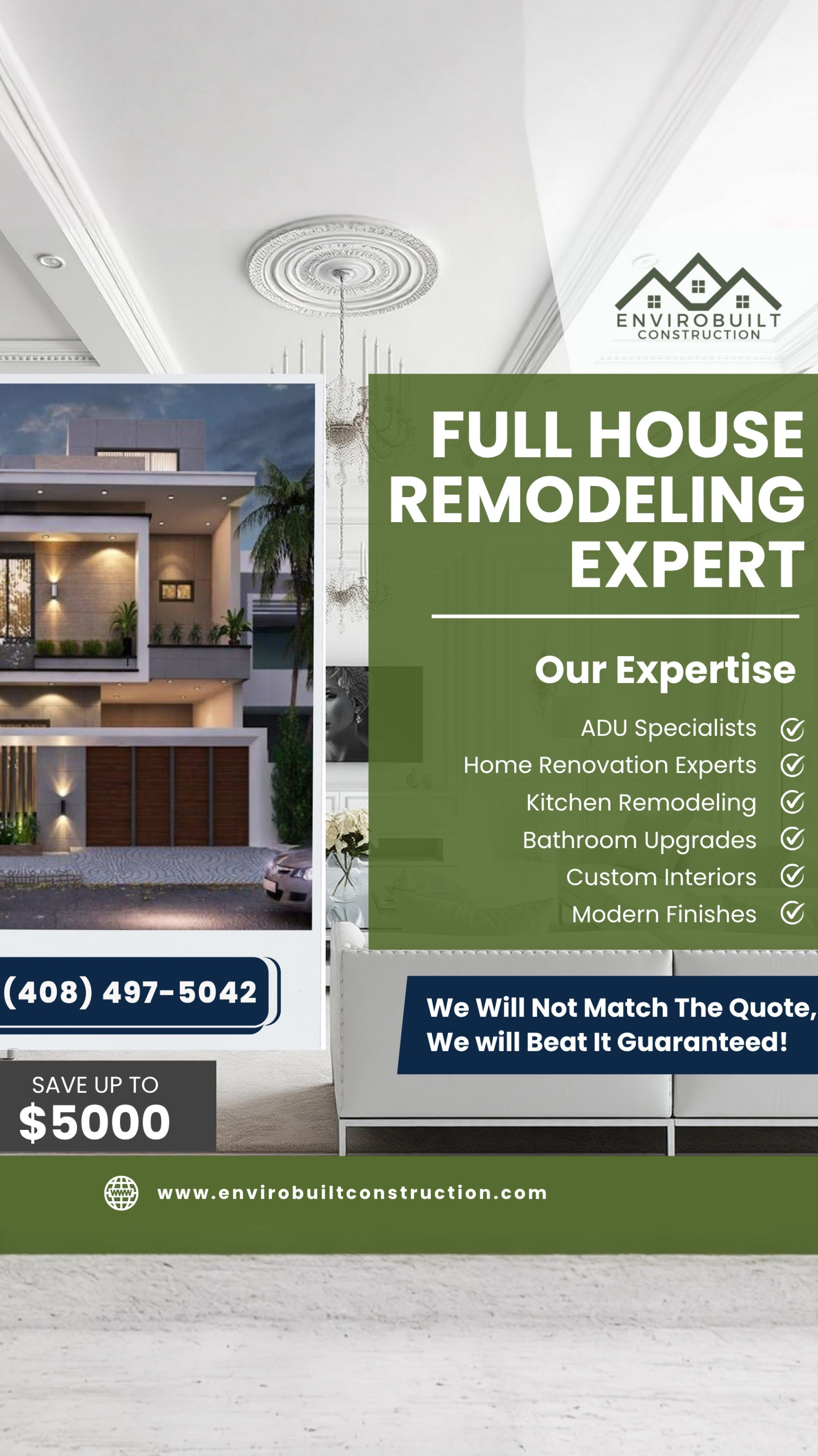 Envirobuilt Facebook ad: Get a free Quote