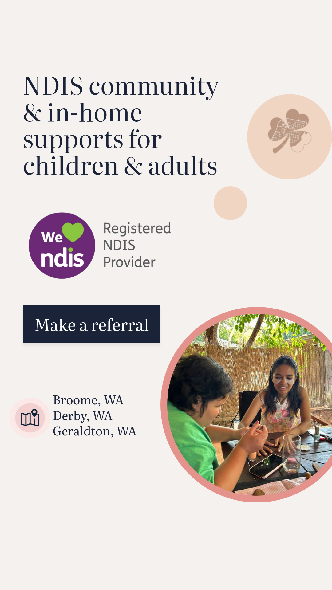 Kimberley Care Group Facebook ad from Nov 14, 2025