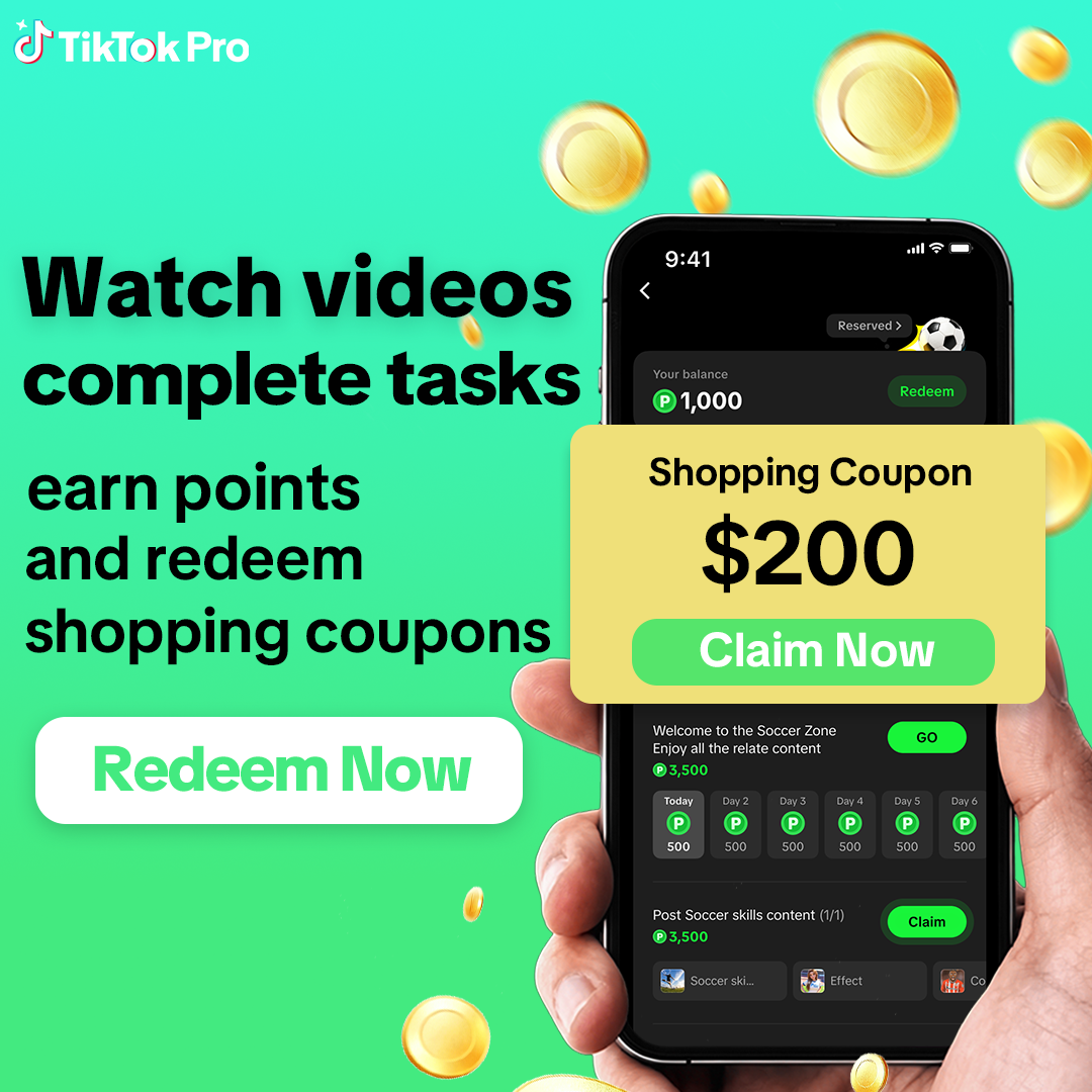 TikTok Pro - US Facebook ad: Scroll. Like. Earn Stars.
