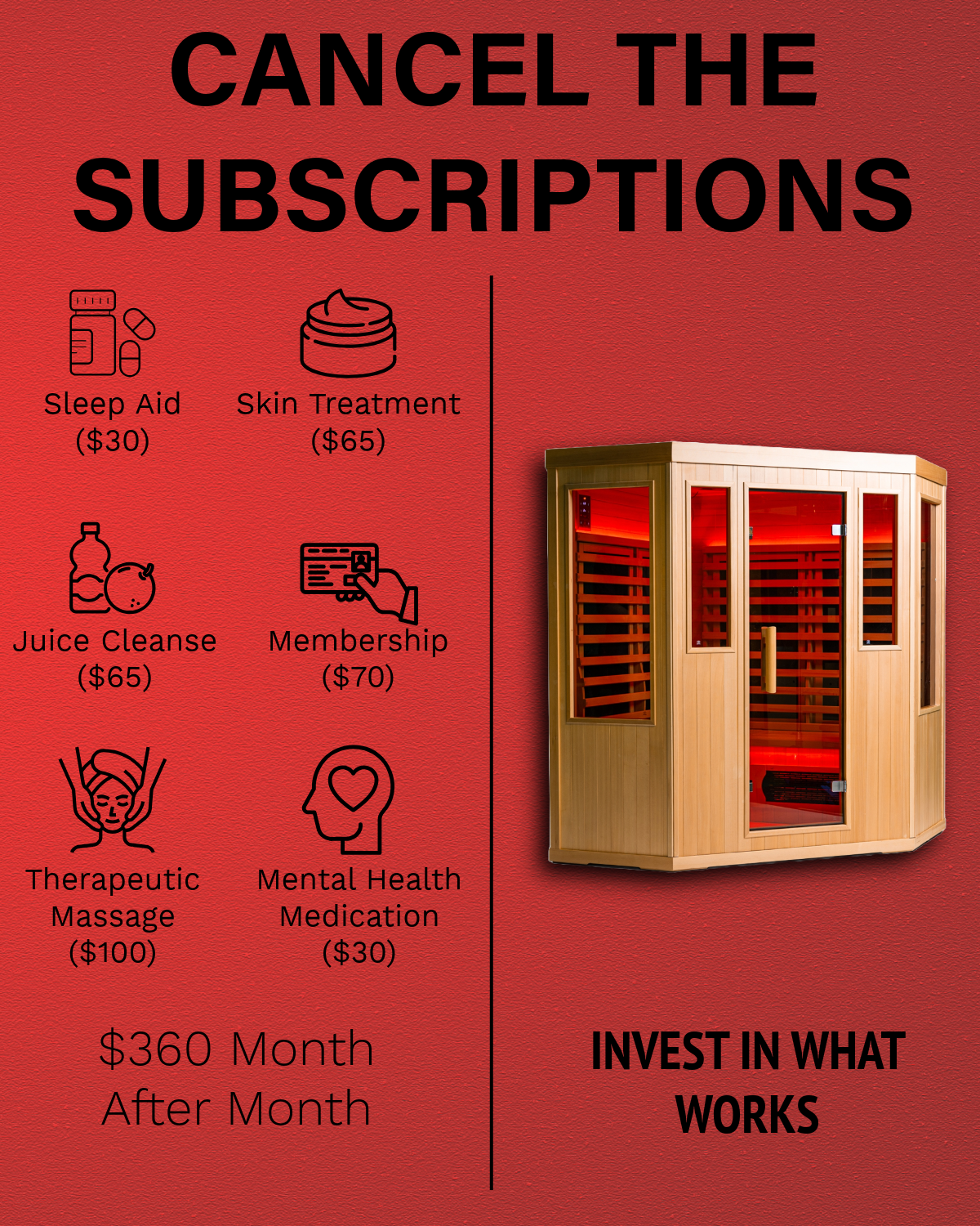 Good Health Saunas Facebook ad