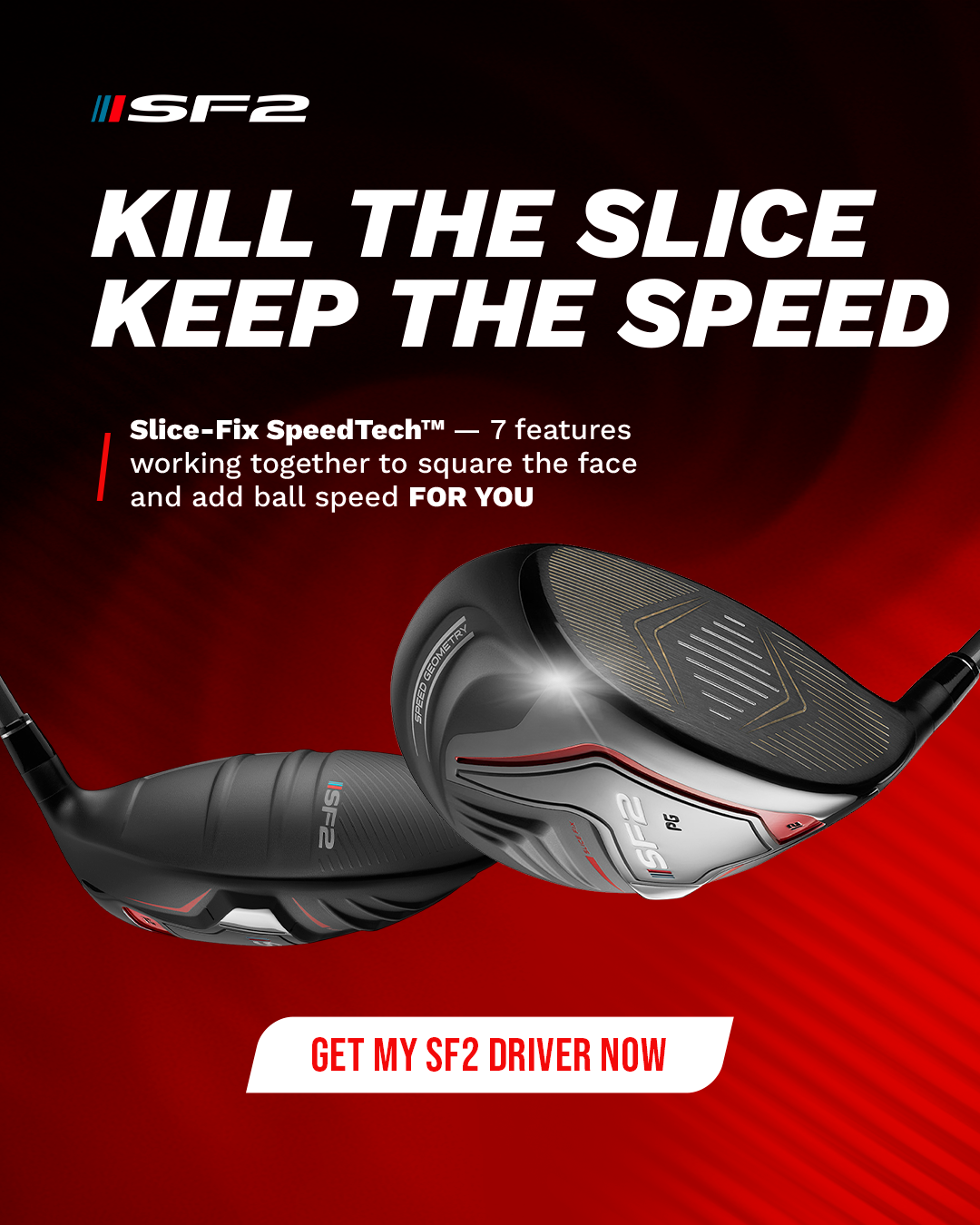 Performance Golf Facebook ad