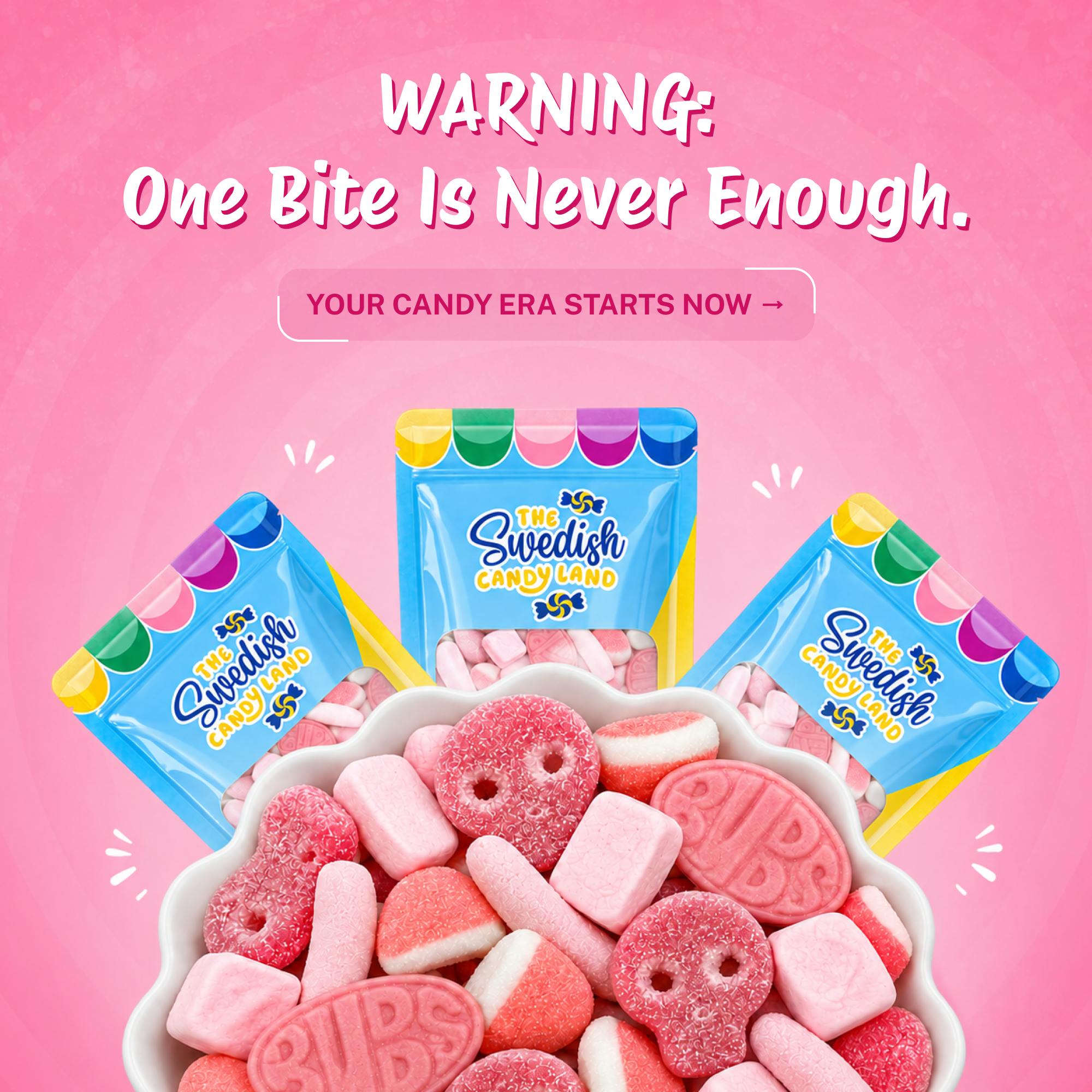Swedish Candy Land Facebook ad