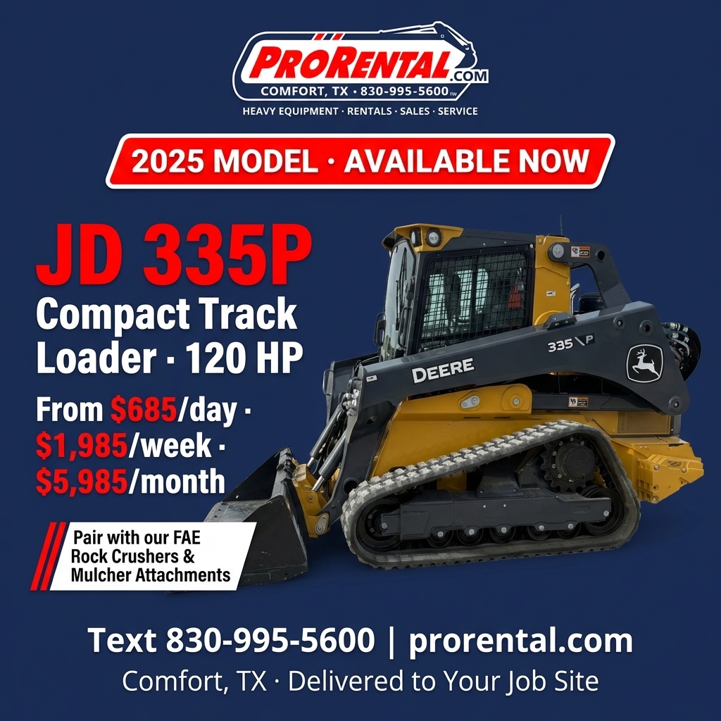 Pro Rental Facebook ad: Heavy Equipment Rentals | Comfort, TX