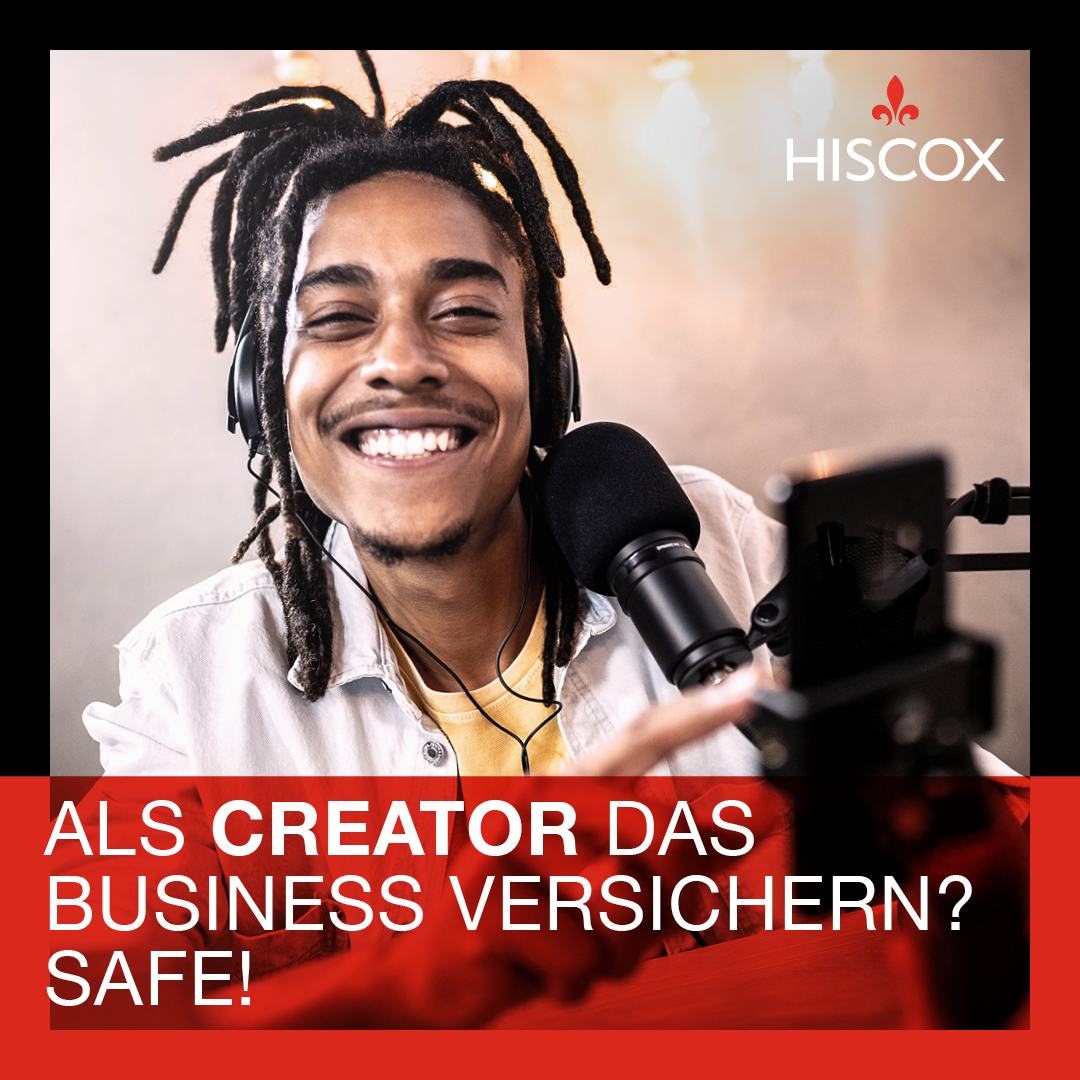 Hiscox Deutschland Facebook ad: Anders zu sein, ist Dein Business?