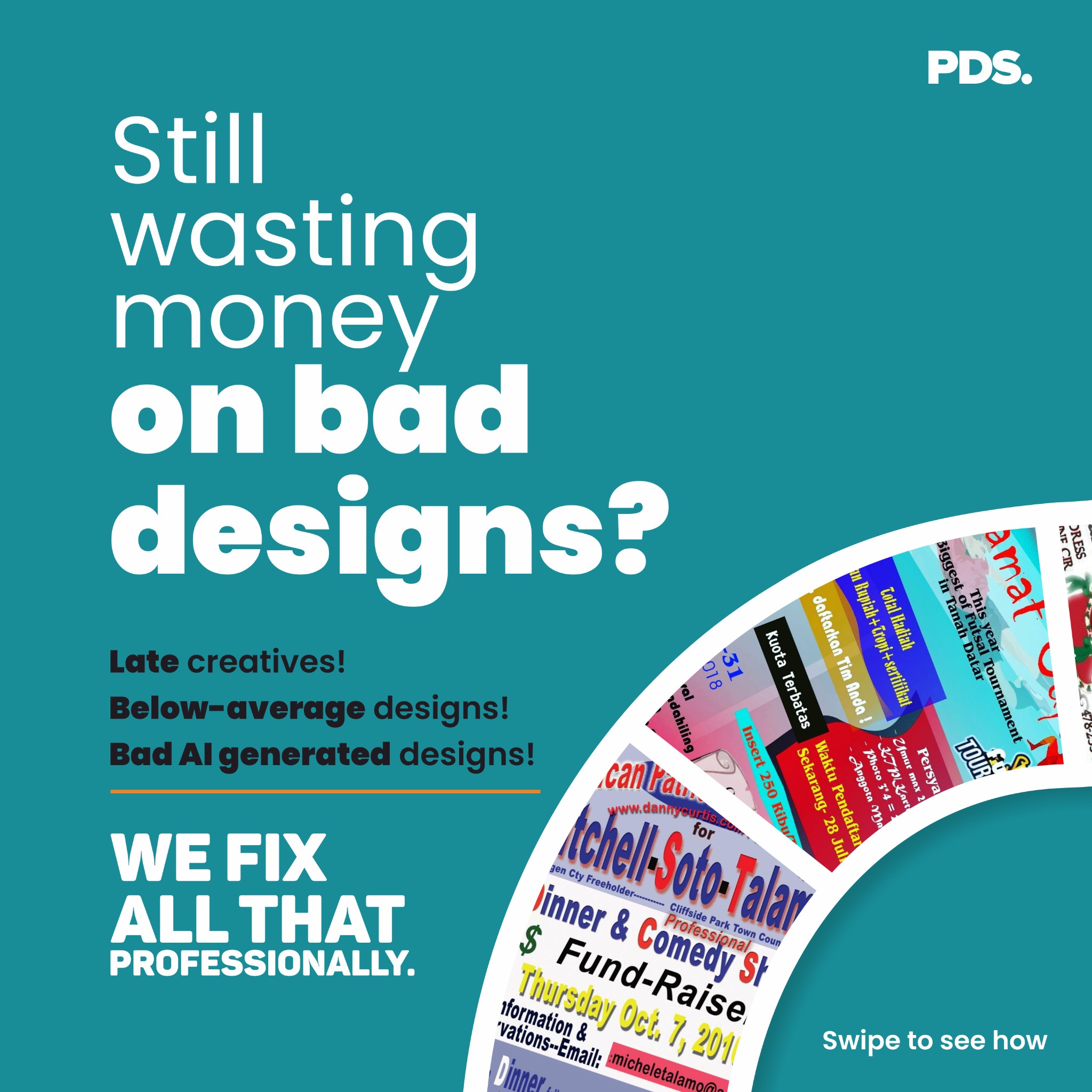 Prodigious Design Studio Facebook ad from Oct 13, 2025