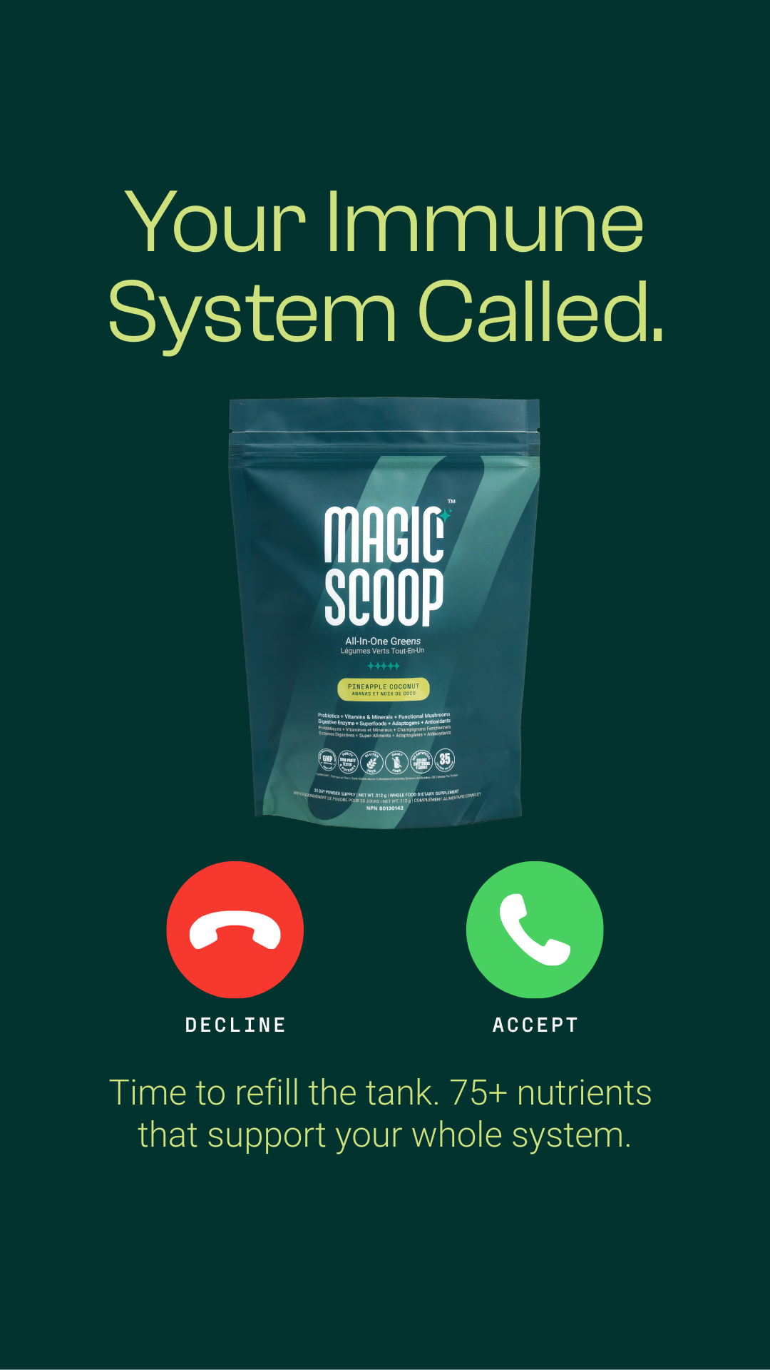 Magic Scoop Facebook ad