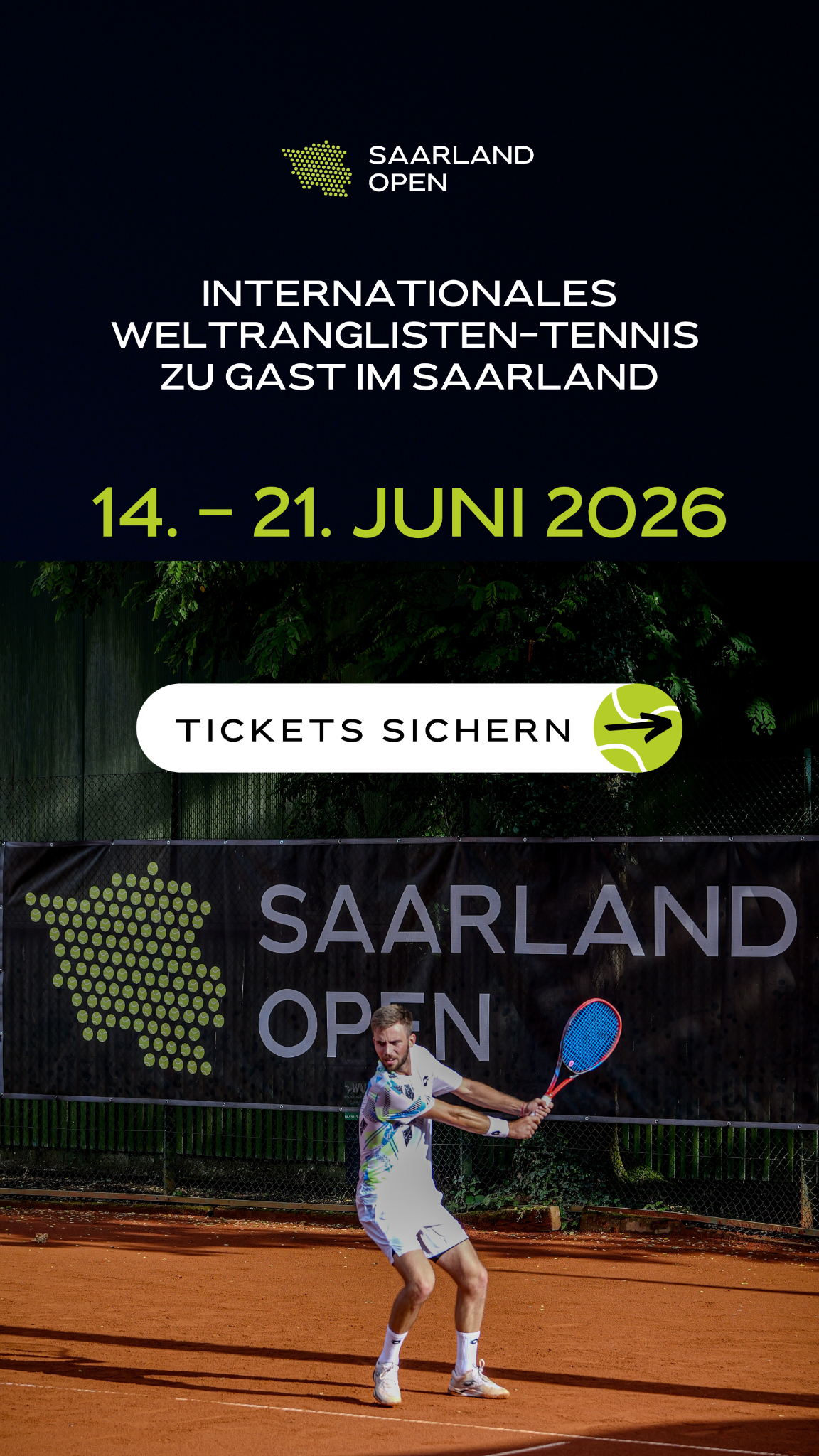 Saarland Open Facebook ad from May 28, 2026