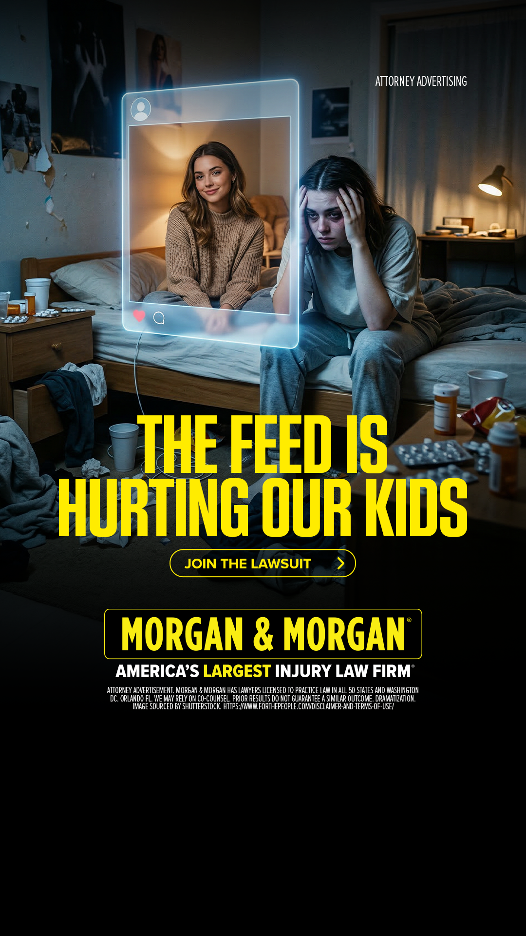 Morgan & Morgan Facebook ad