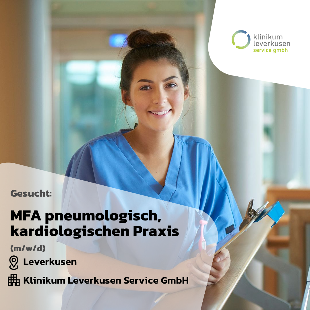 Jobiq Deutschland Facebook ad: MFA (m/w/d) pneumologisch, kardiologischen Praxis