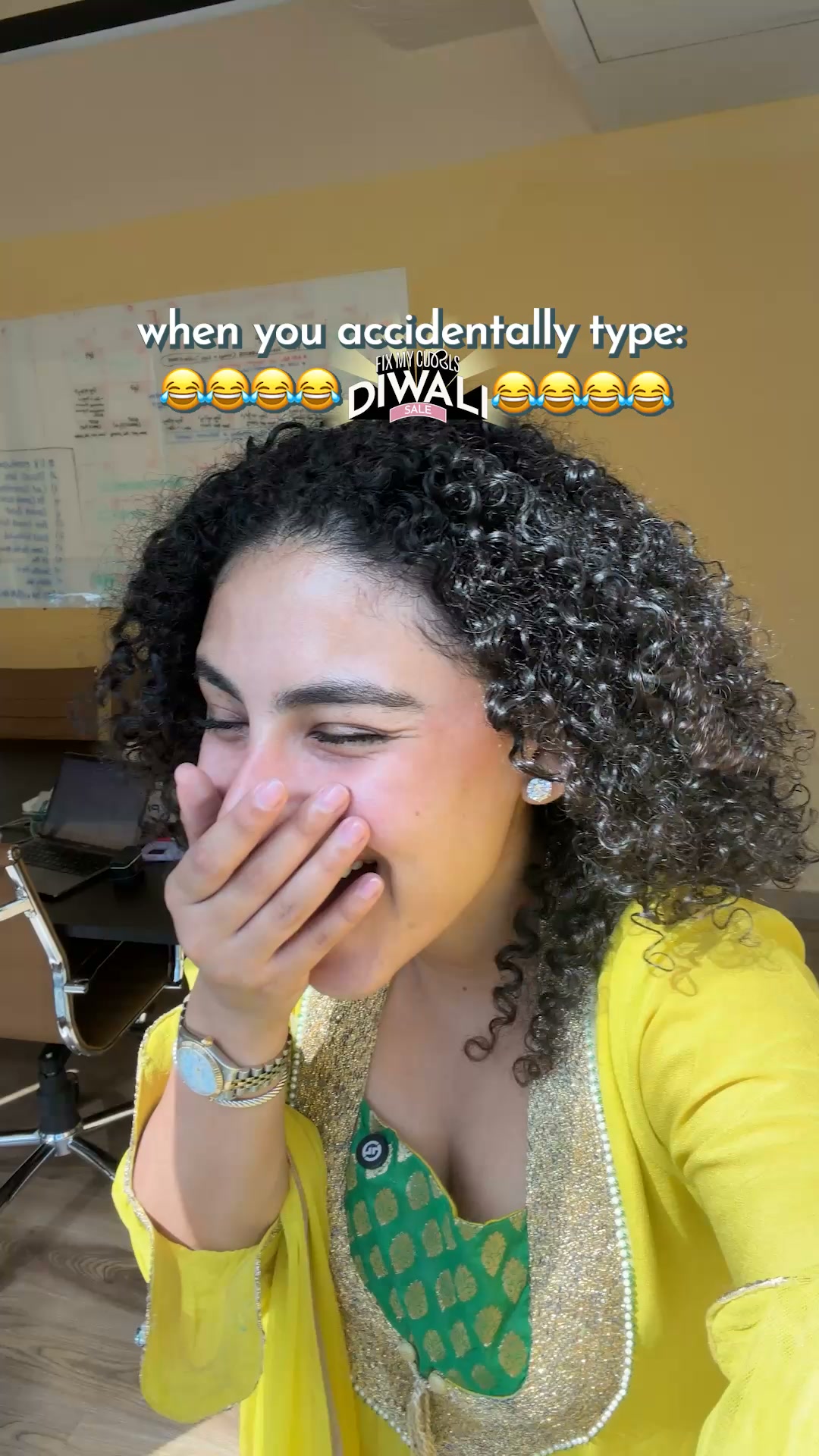 Fix My Curls Facebook ad: 15% Off. Extra Gifts. All Diwali!