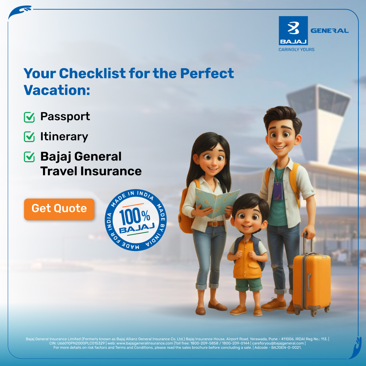 Bajaj General Insurance Limited Facebook ad