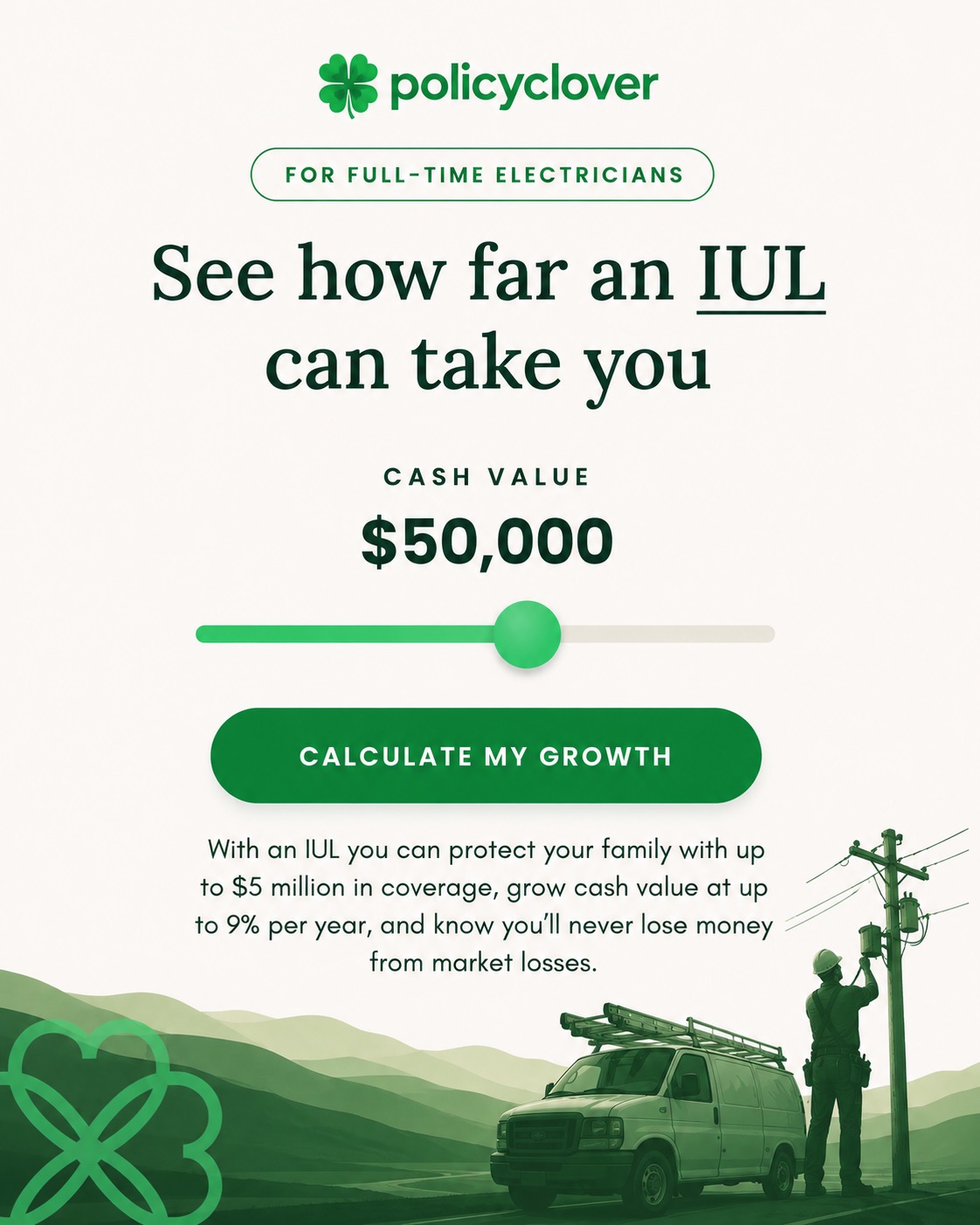 PolicyClover Facebook ad