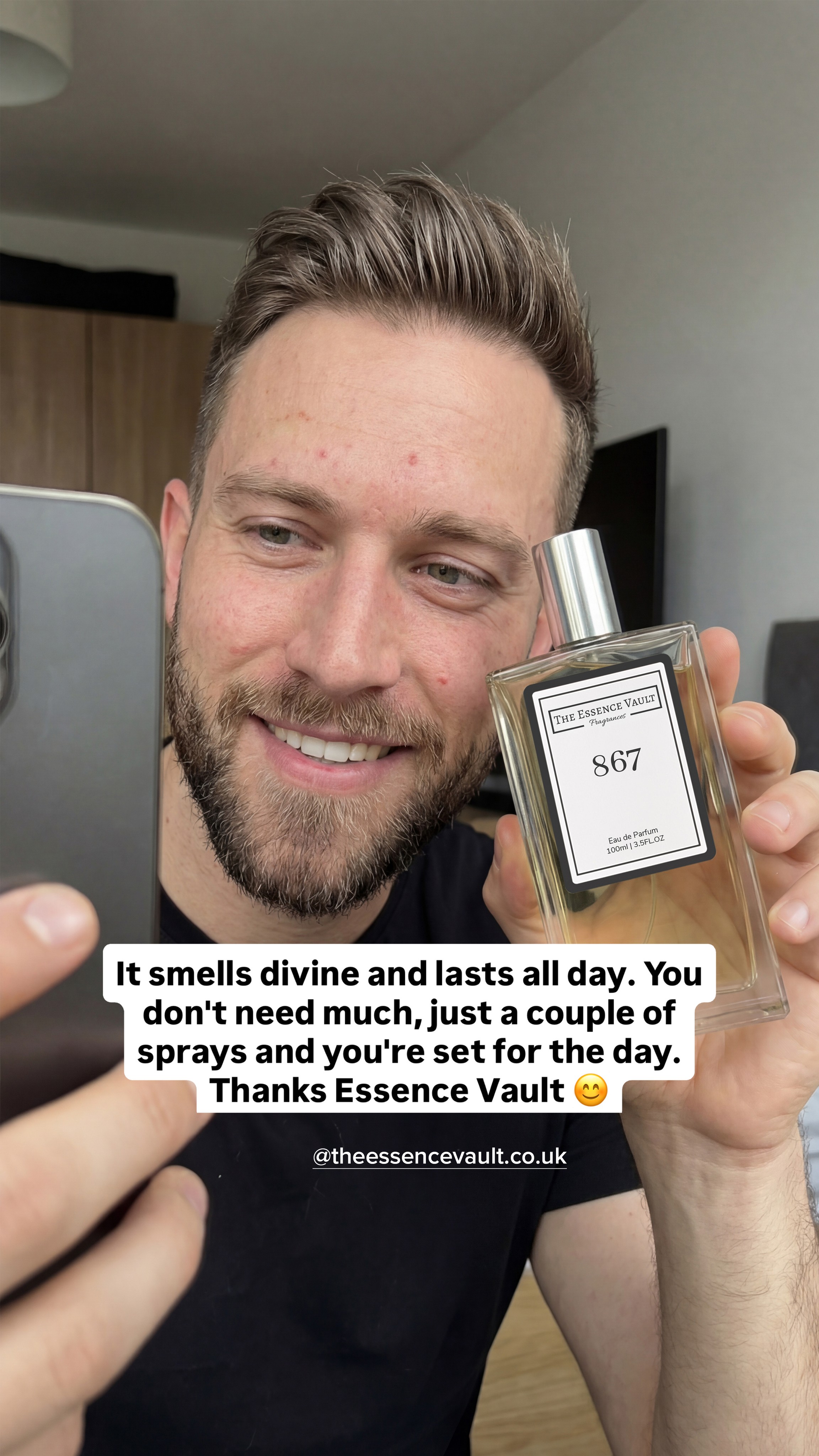 The Essence Vault Facebook ad from Mar 3, 2026